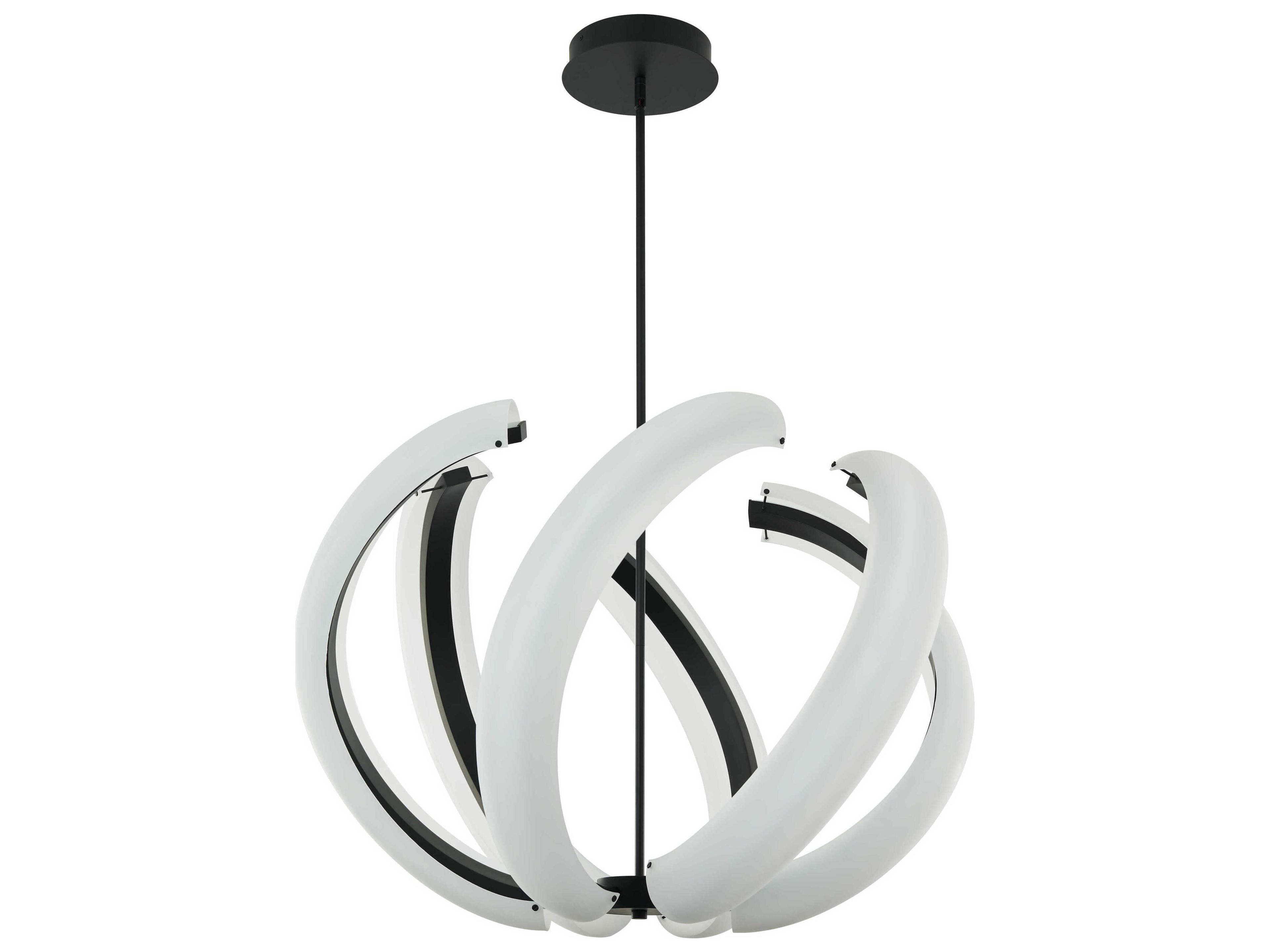 Craftmade Unwind 6-Light Flat Black Globe Pendant