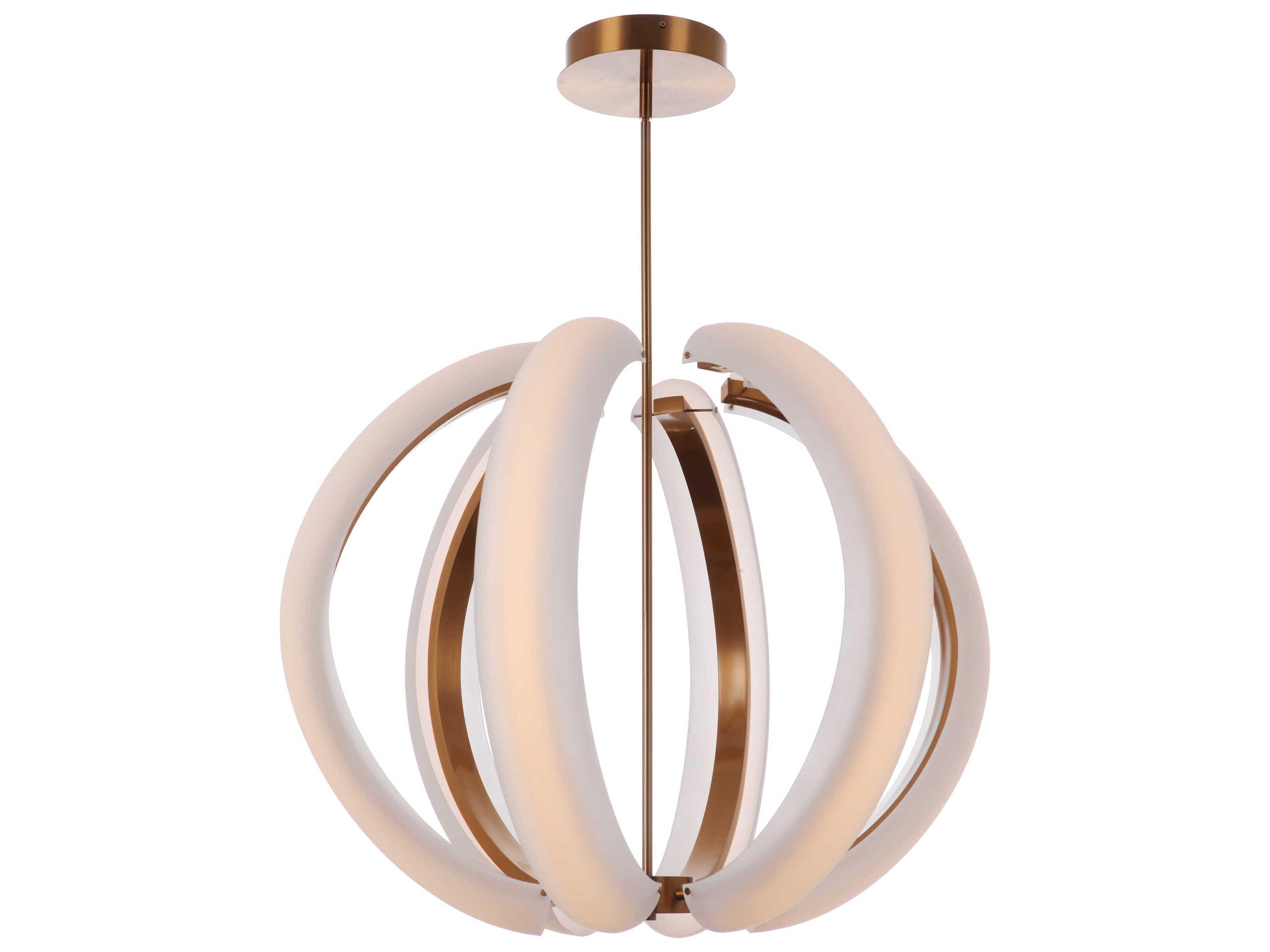 Craftmade Unwind 6-Light Satin Brass Globe Pendant