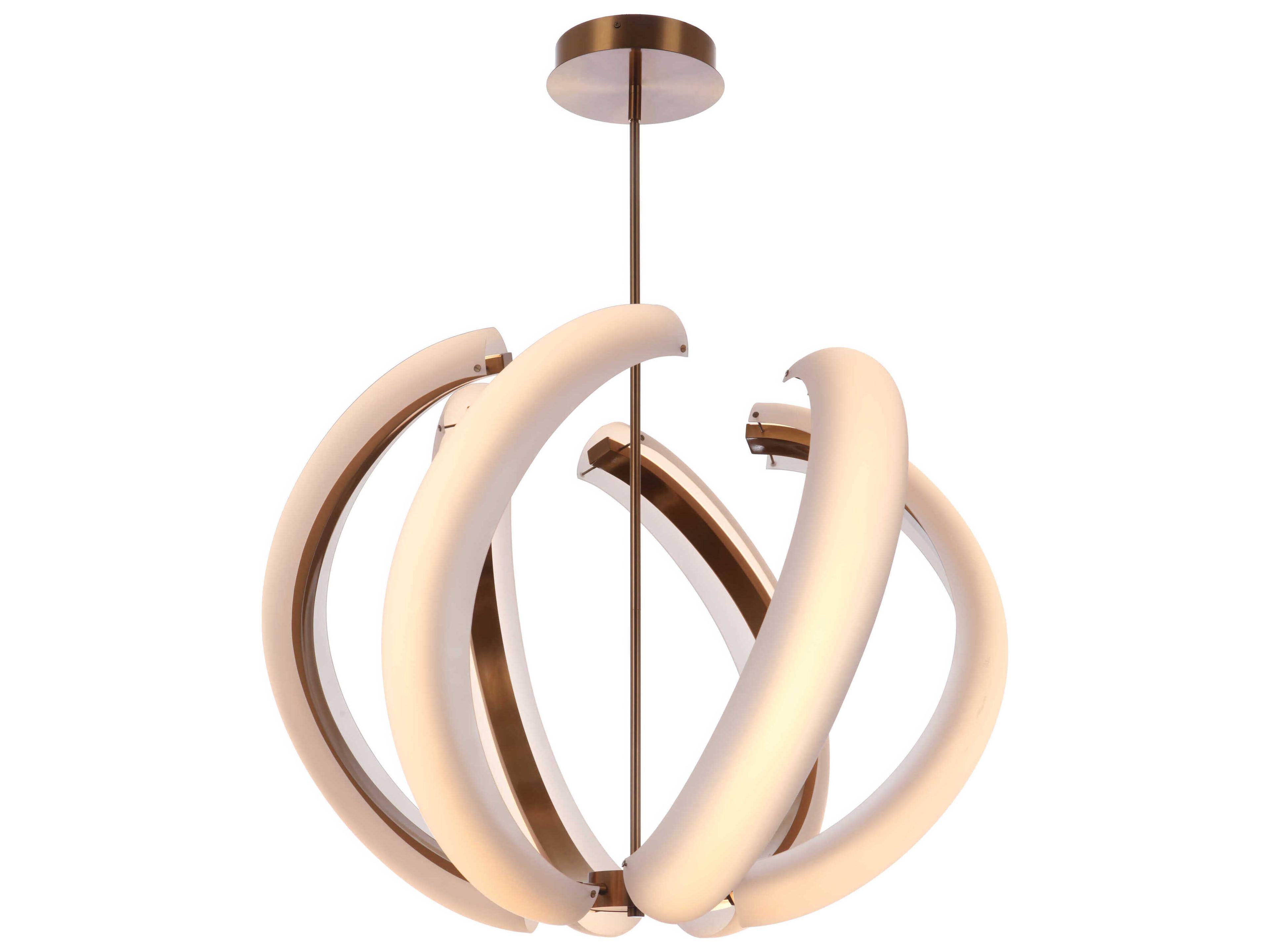 Craftmade Unwind 6-Light Satin Brass Globe Pendant
