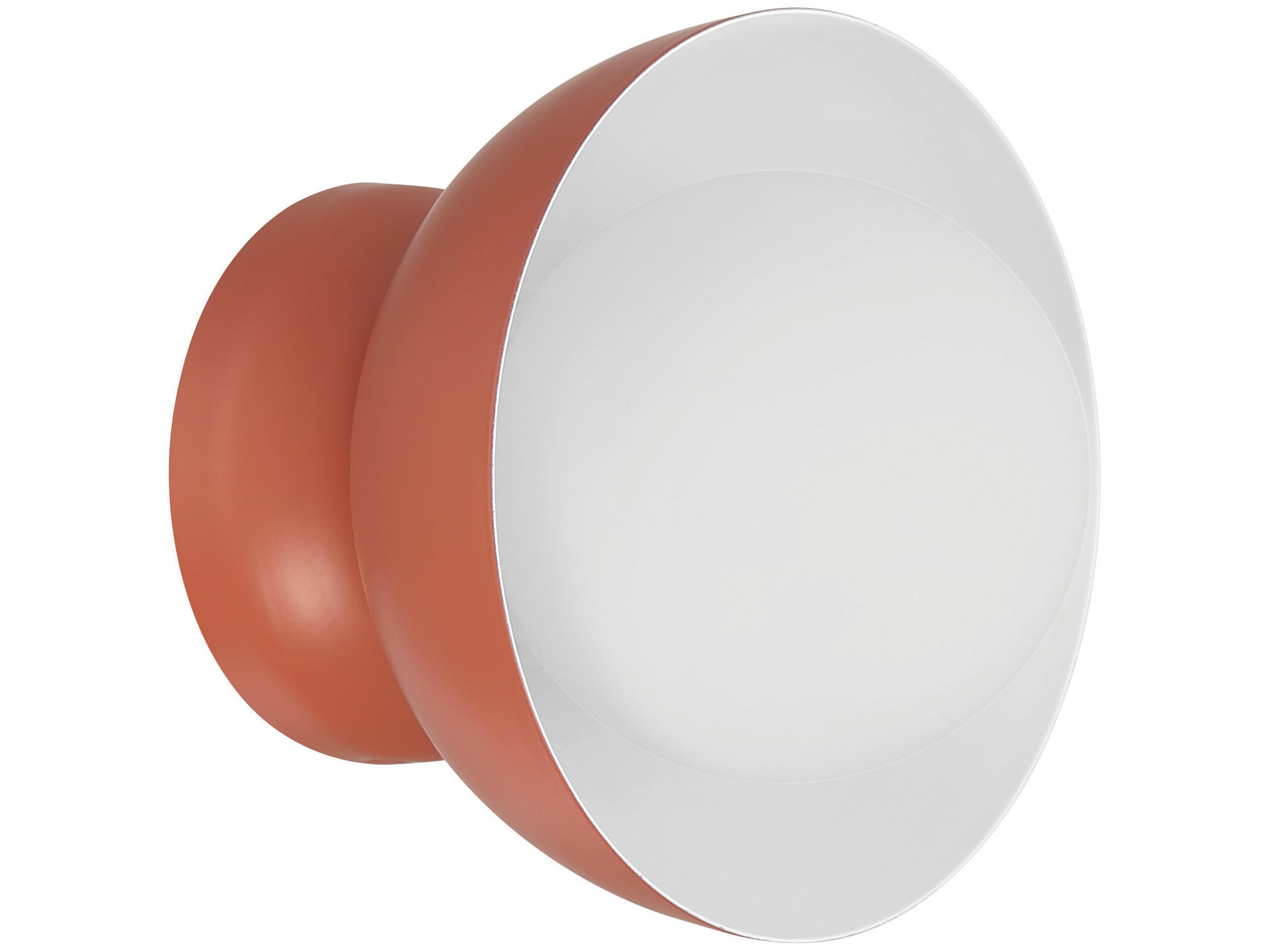 Ventura 1-Light Baked Clay Orange Wall Sconce