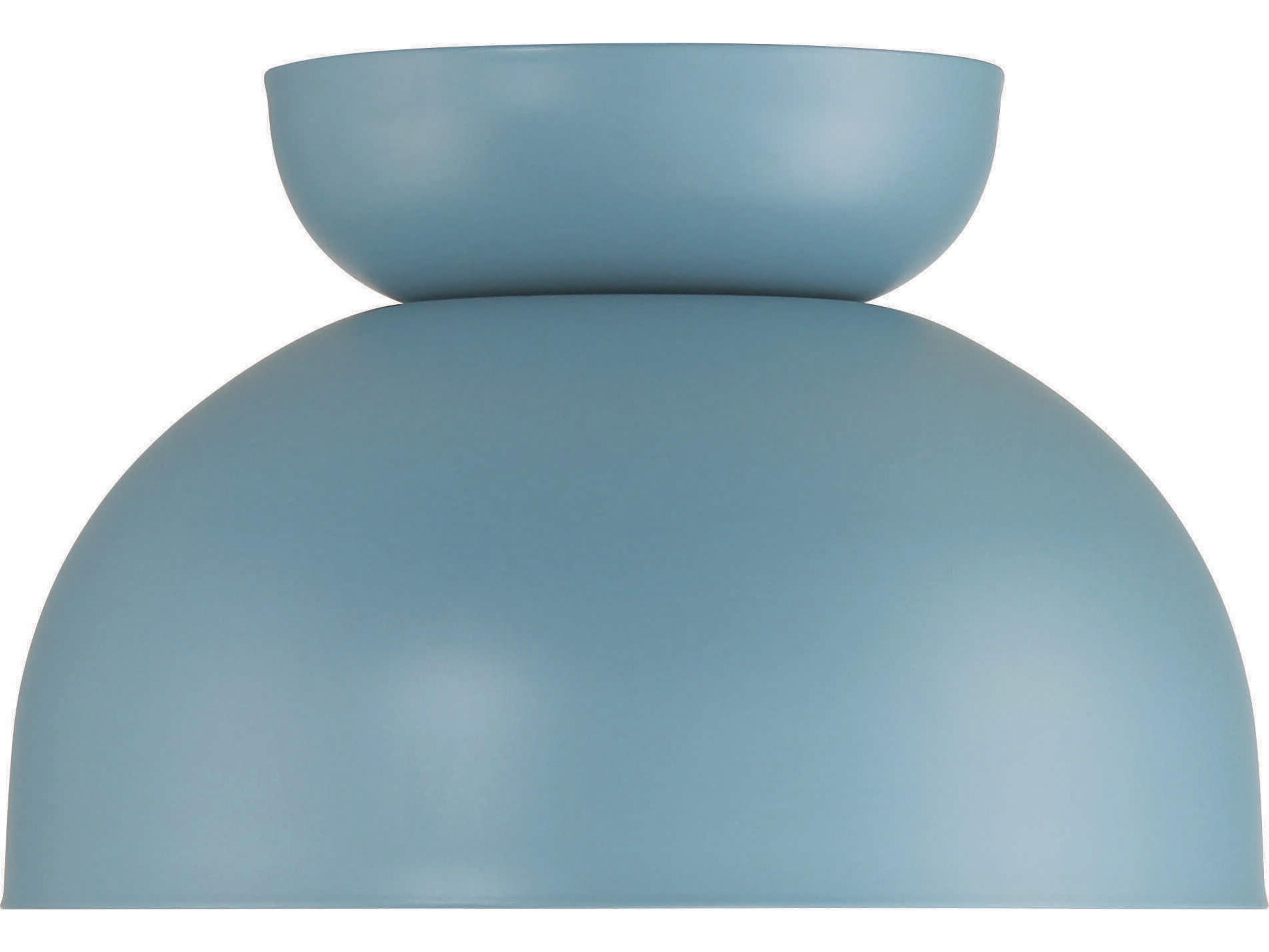 Craftmade Ventura 1-Light Dusty Blue Dome Flush Mount