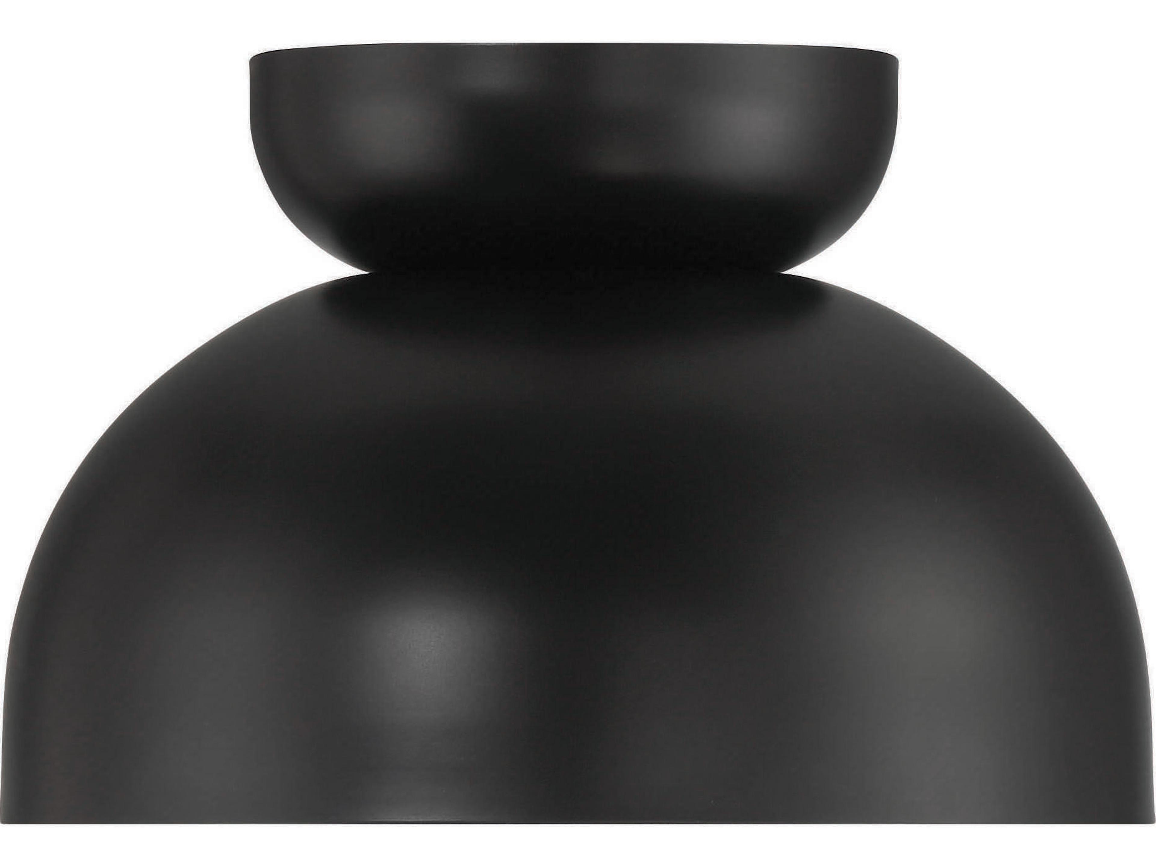 Craftmade Ventura 1-Light Flat Black Dome Flush Mount