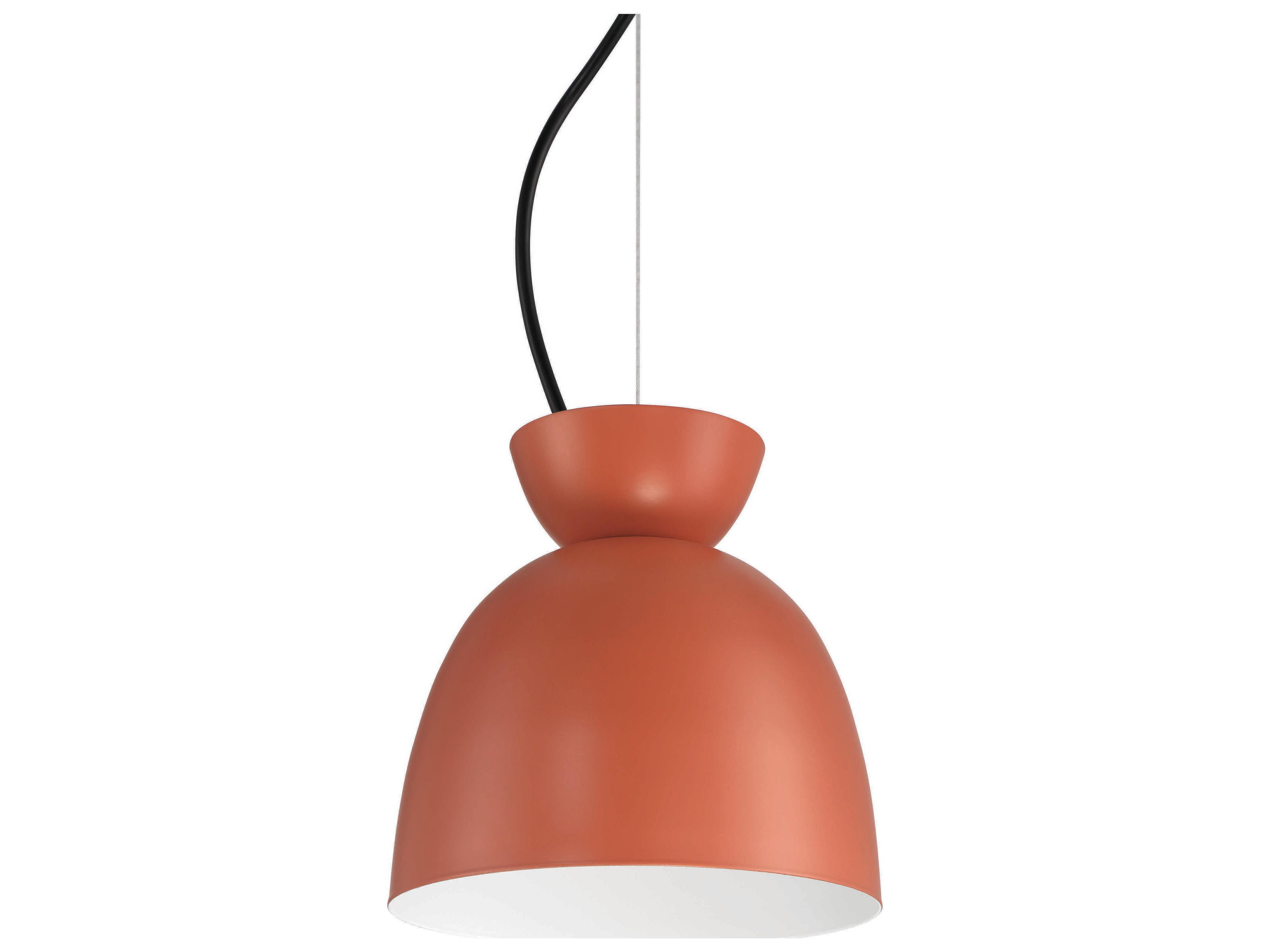 Craftmade Ventura 1-Light Baked Clay Orange Dome Mini Pendant