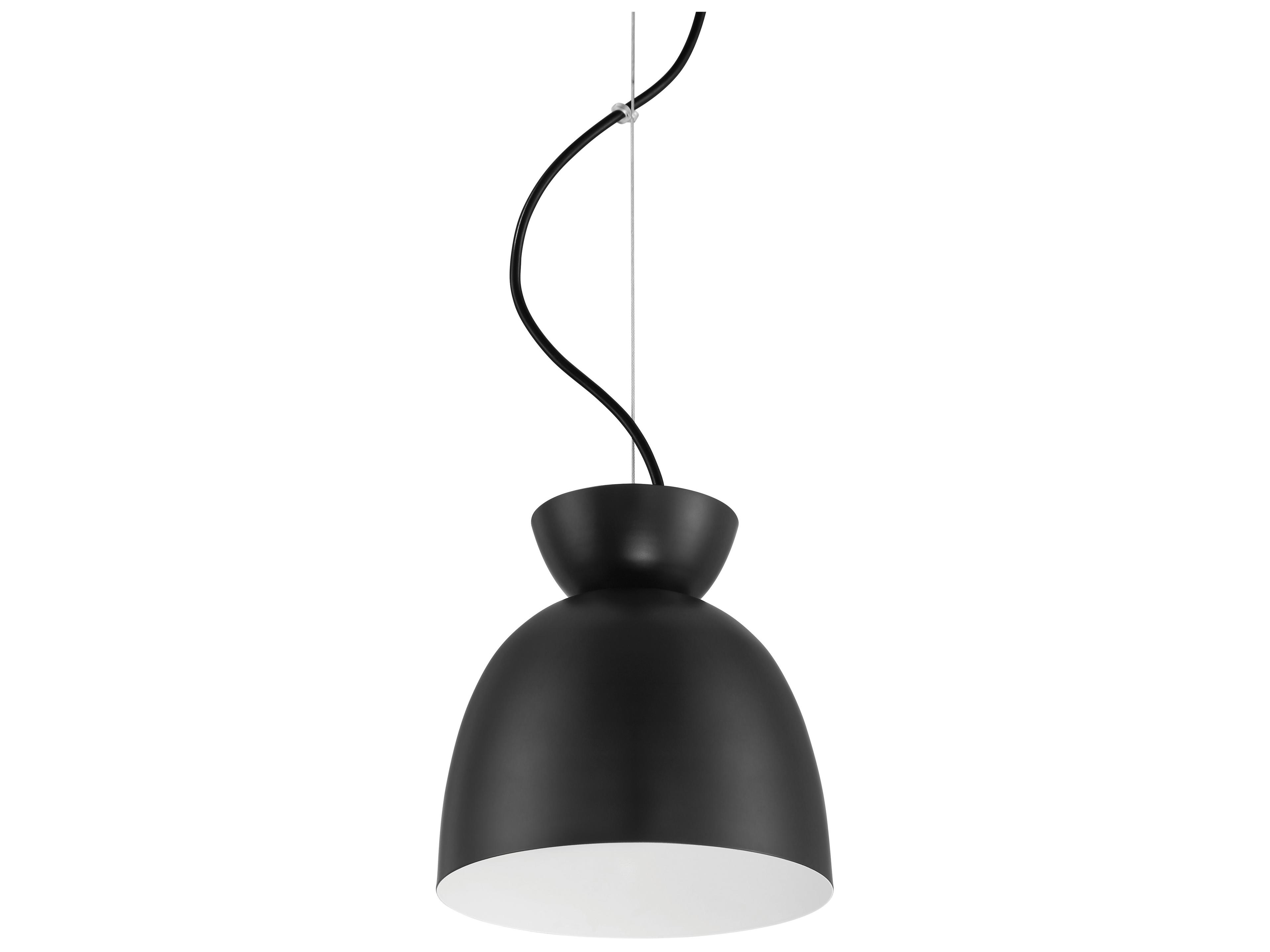 Craftmade Ventura 1-Light Flat Black Dome Mini Pendant