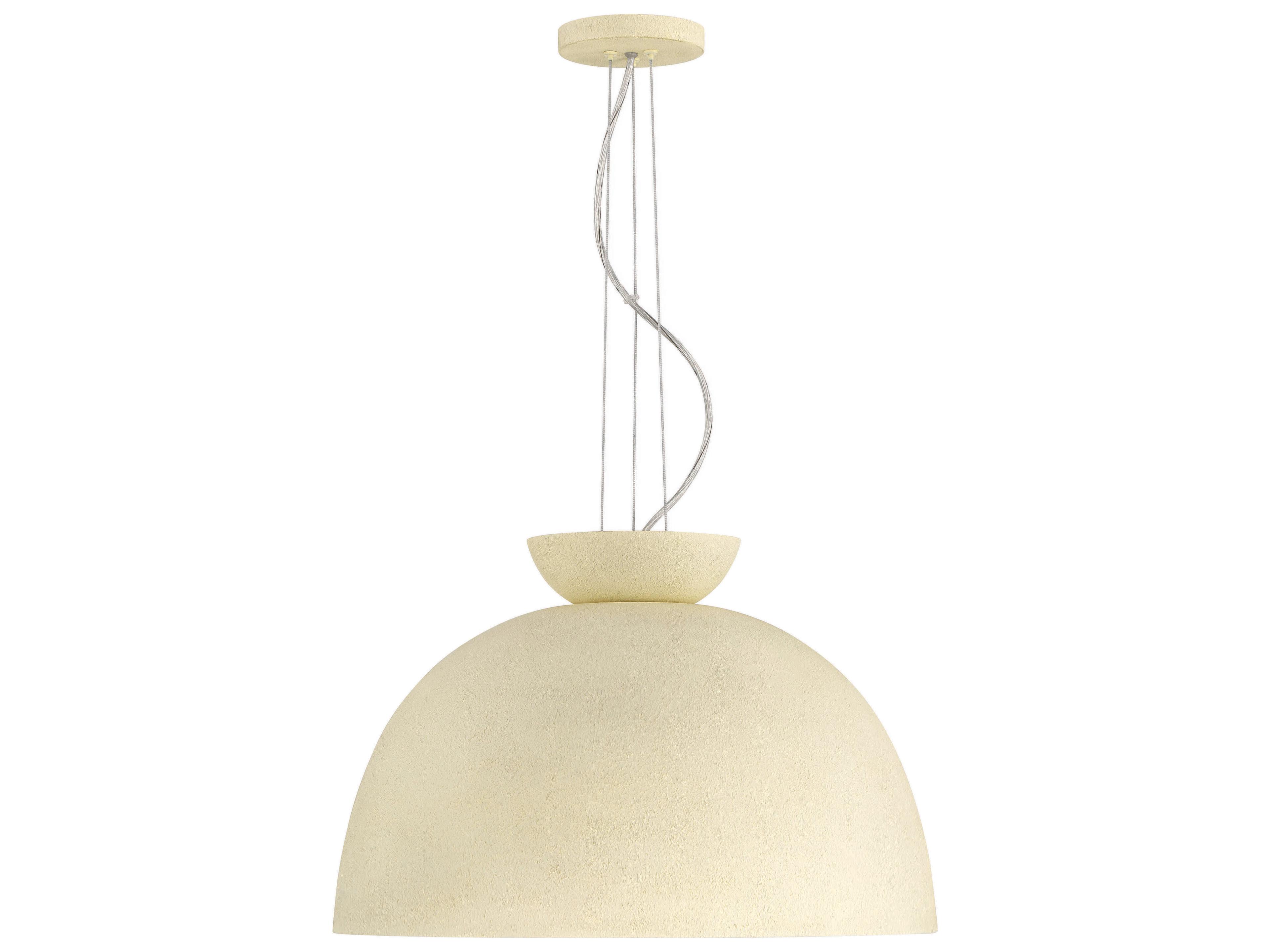 Craftmade Ventura 1-Light Cottage White Dome Pendant