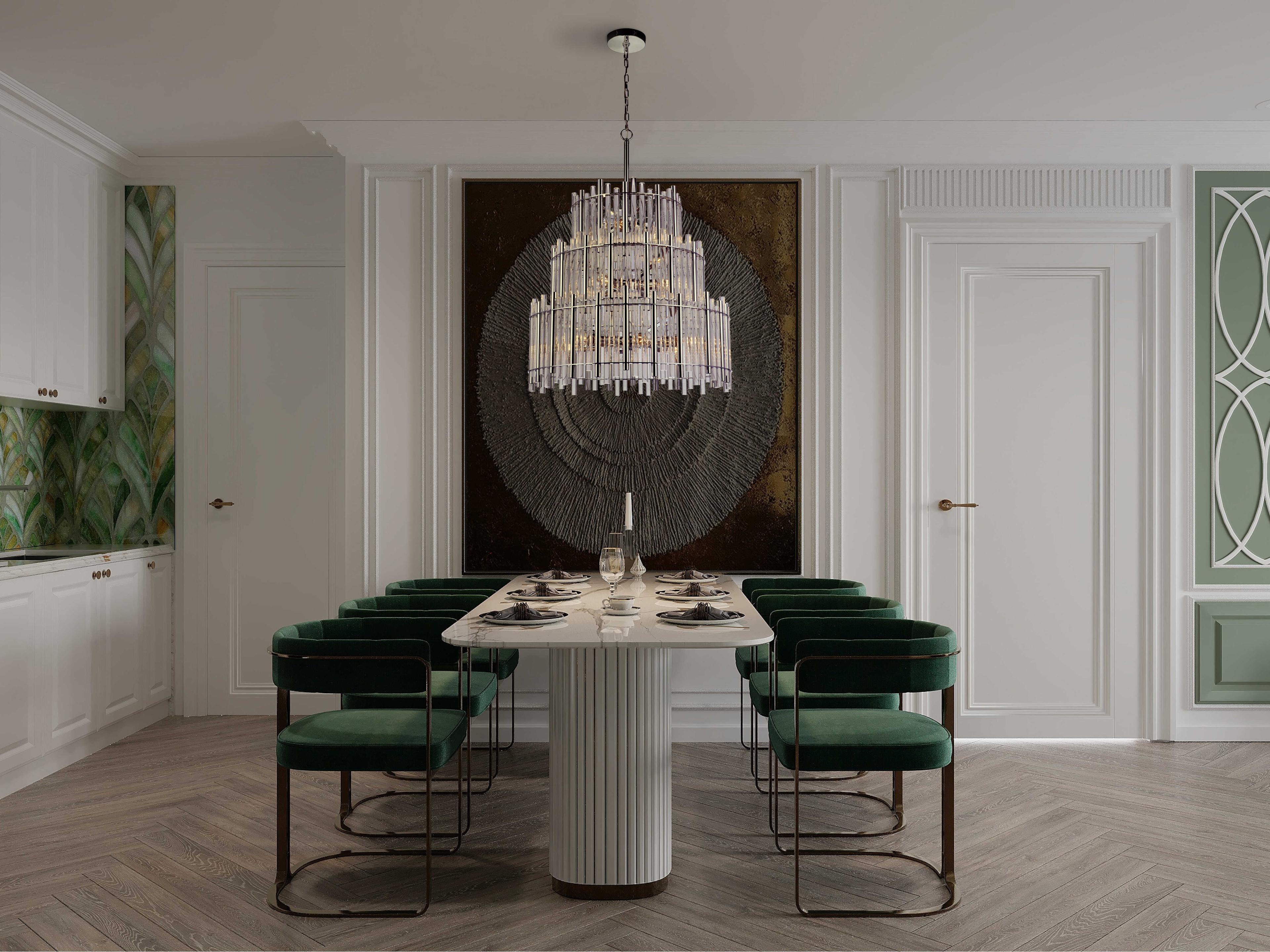 Craftmade Reveal 13-Light Chrome Drum Chandelier