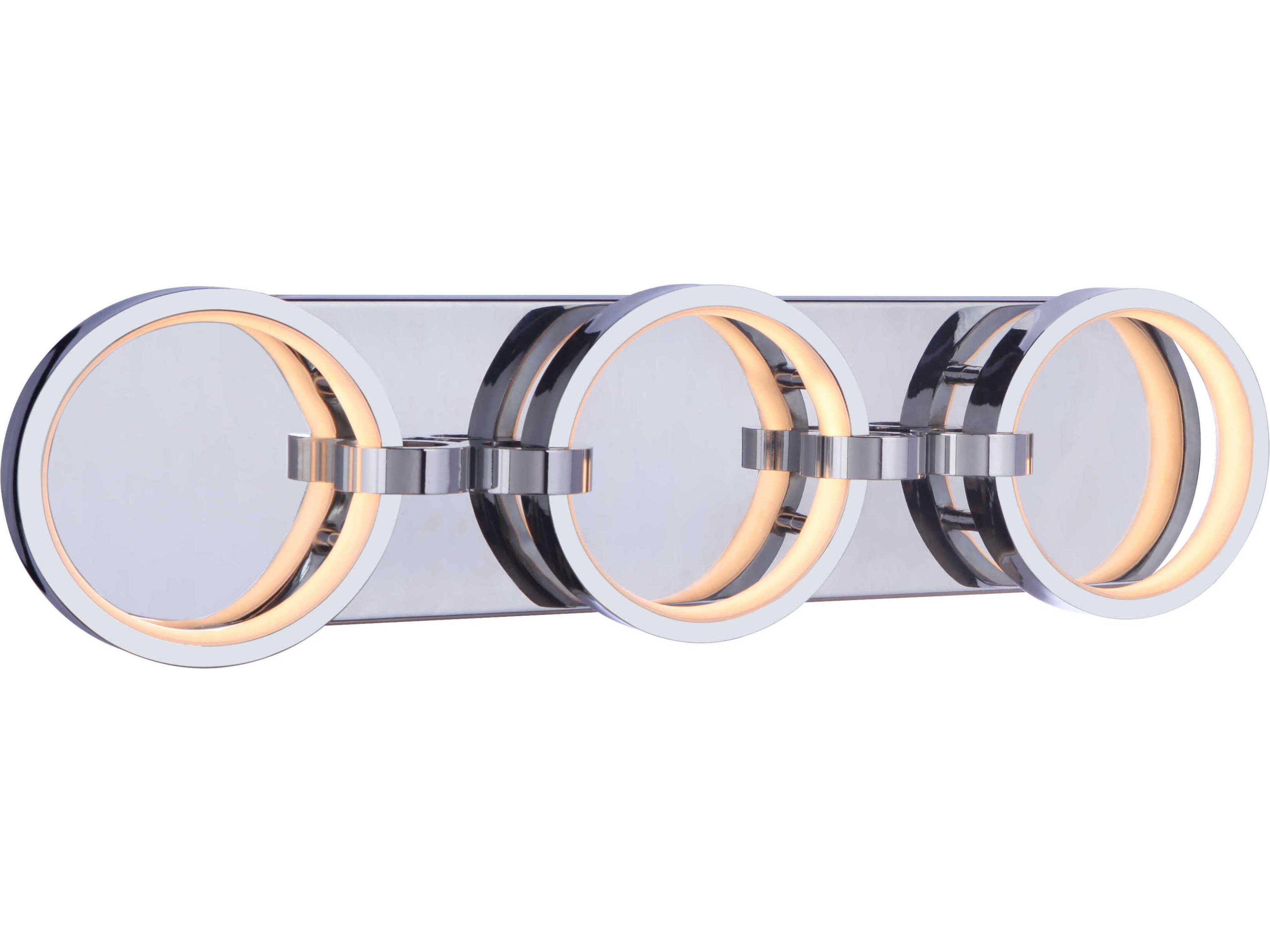 Context 3-Light Chrome Vanity Light