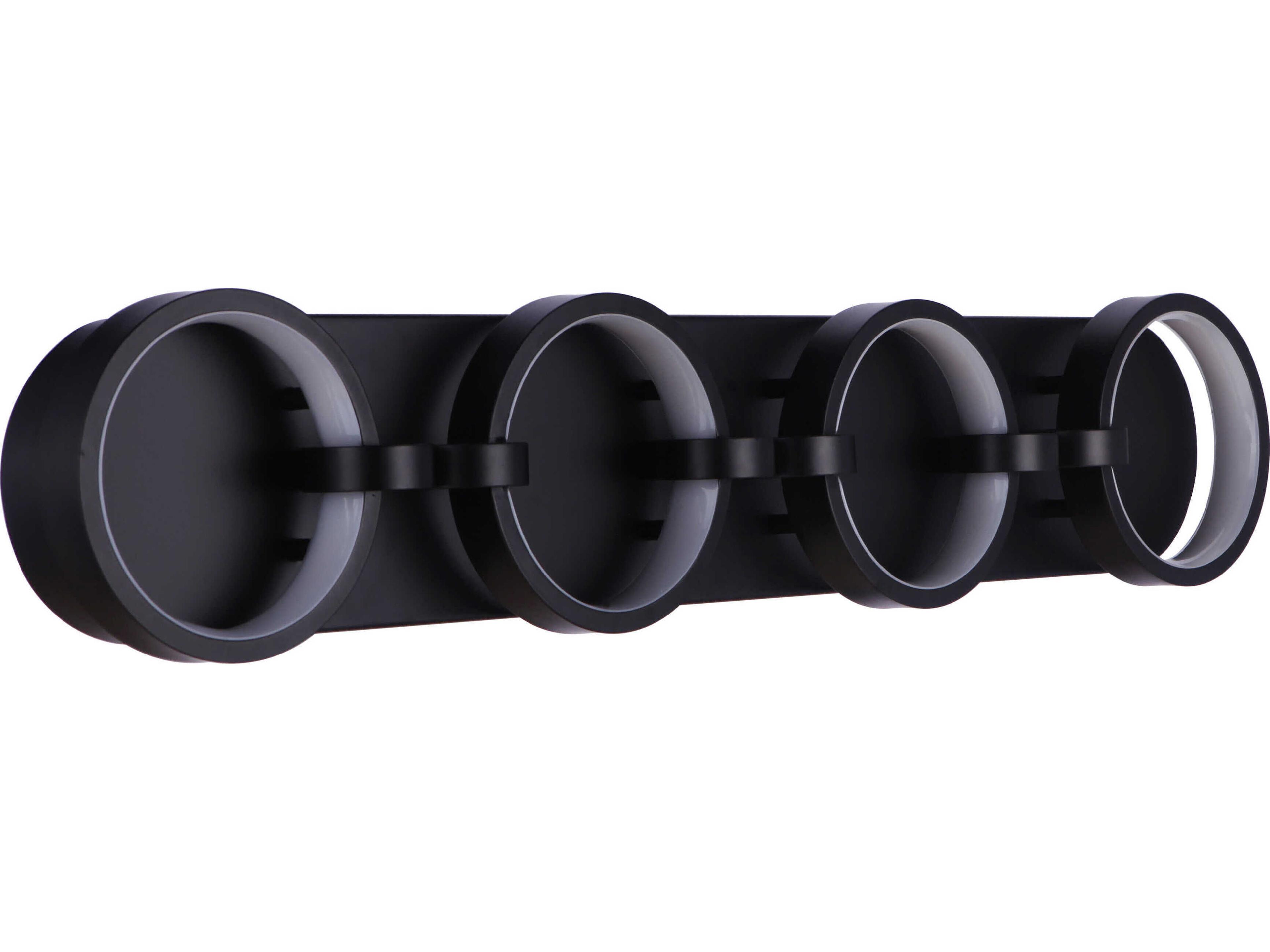 Context 4-Light Flat Black Vanity Light