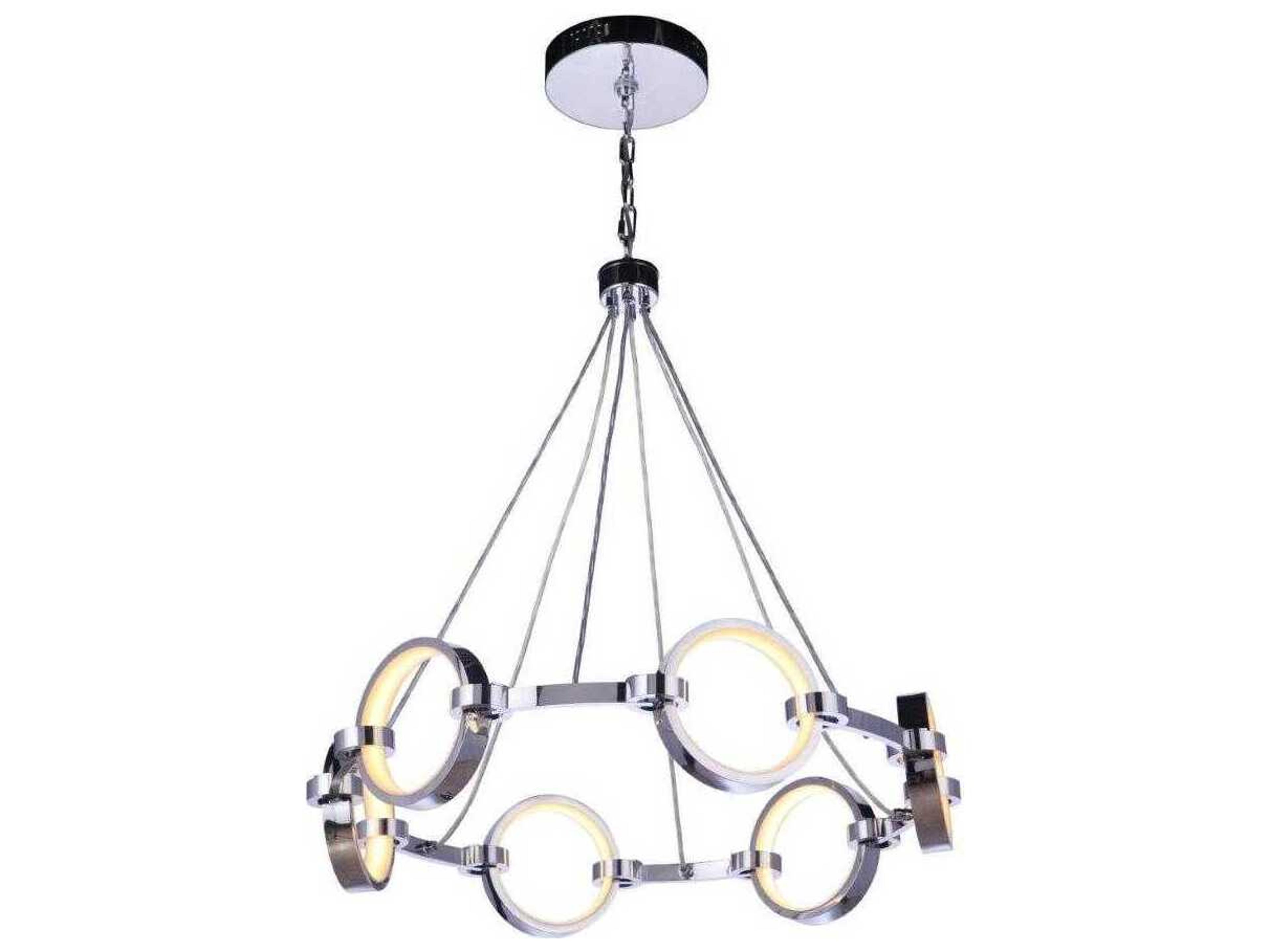Craftmade Context 6-Light Chrome Round Chandelier