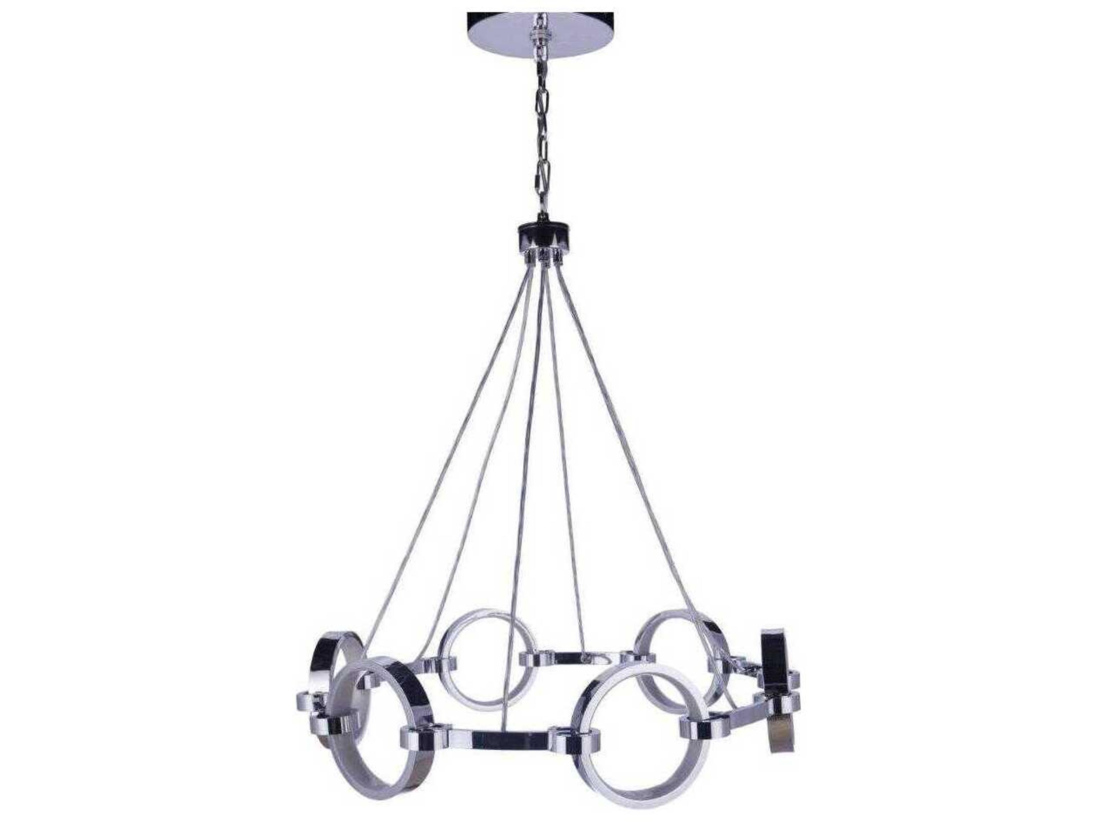 Craftmade Context 6-Light Chrome Round Chandelier