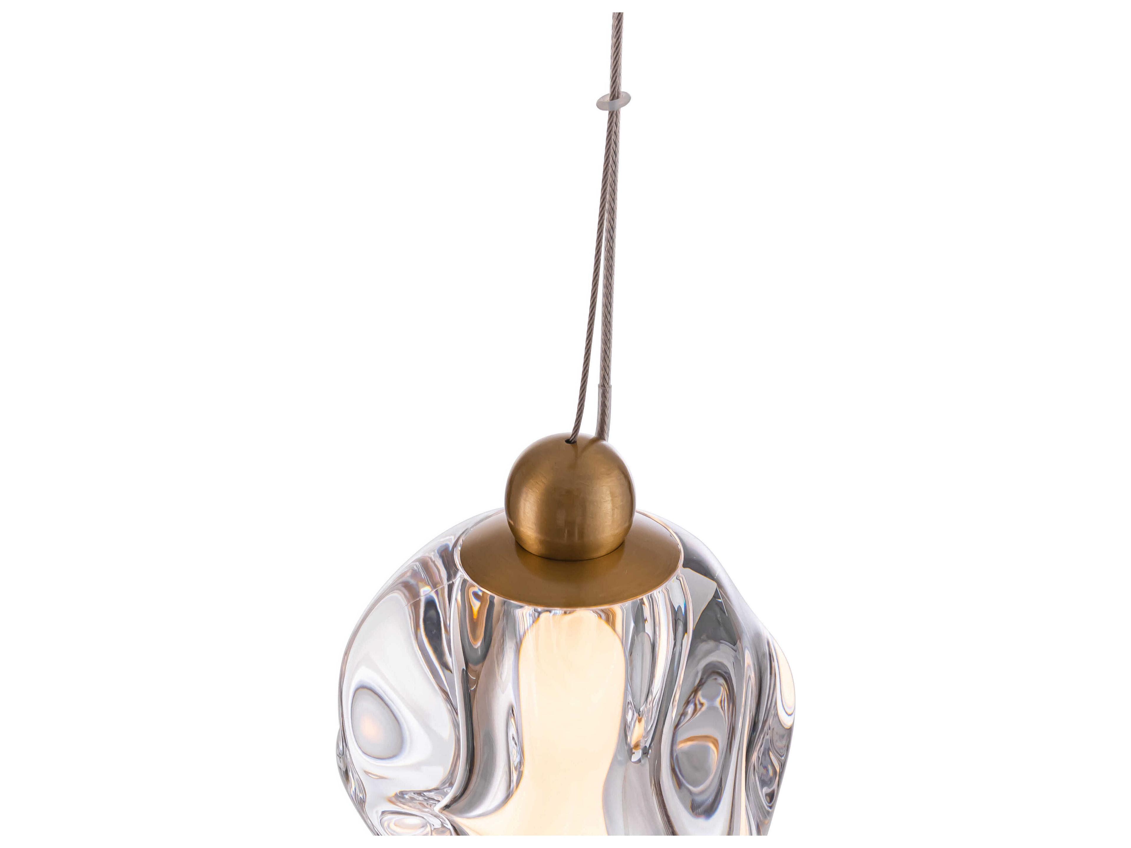 Craftmade Jackie 4-Light Satin Brass Globe Mini Pendant