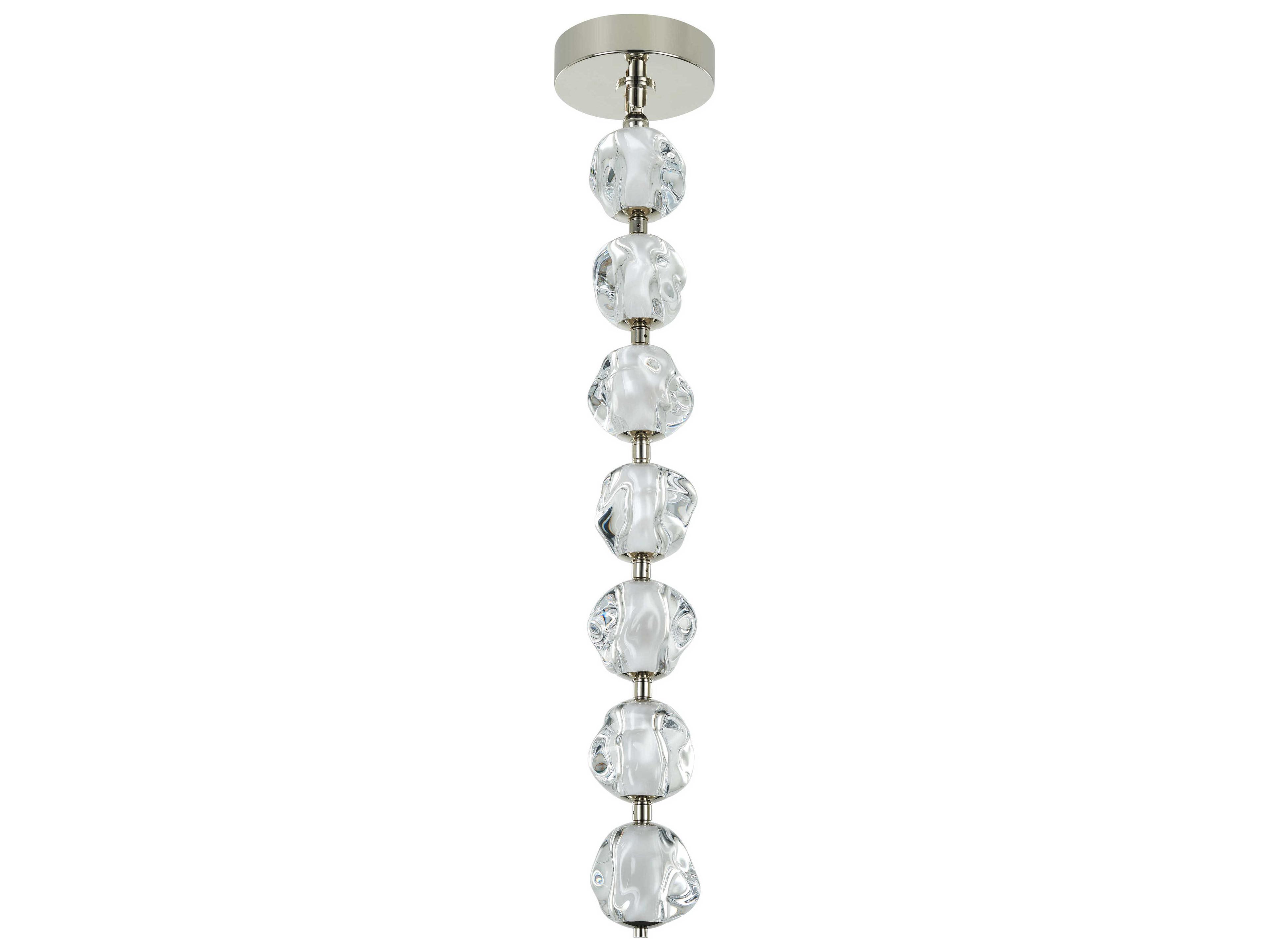 Jackie 1-Light Polished Nickel Globe Mini Pendant