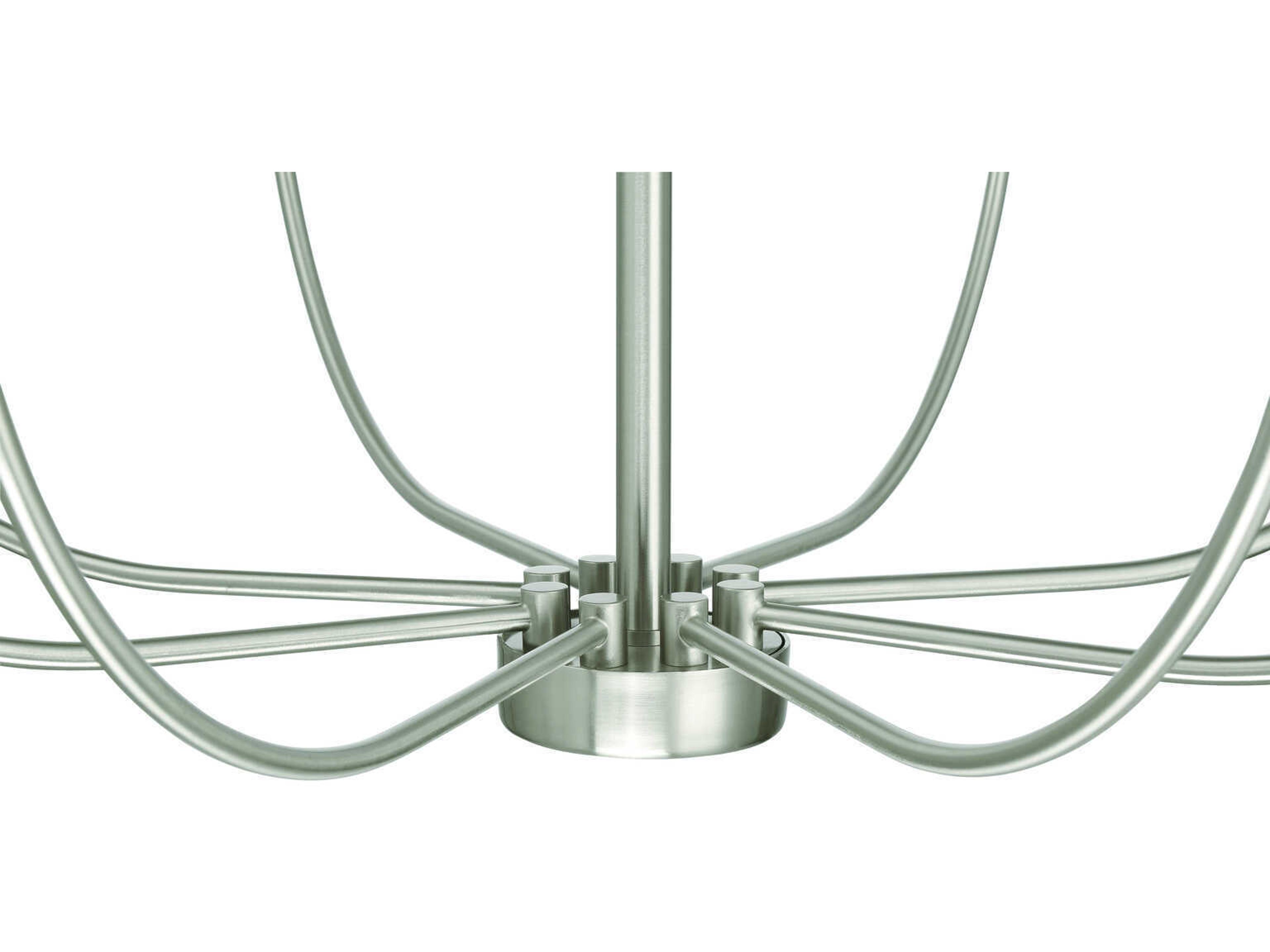 Craftmade Traci 8-Light Brushed Polished Nickel Candelabra Chandelier