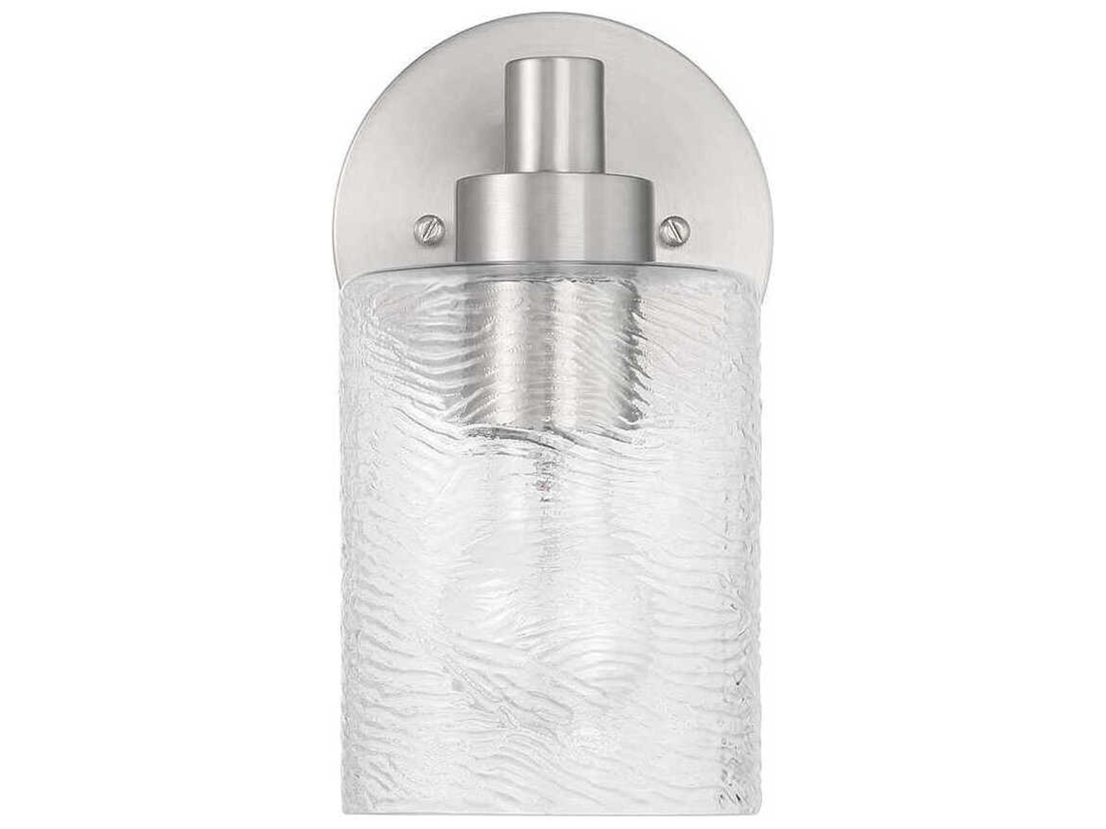 Lyndsey 1-Light Brushed Polished Nickel Wall Sconce