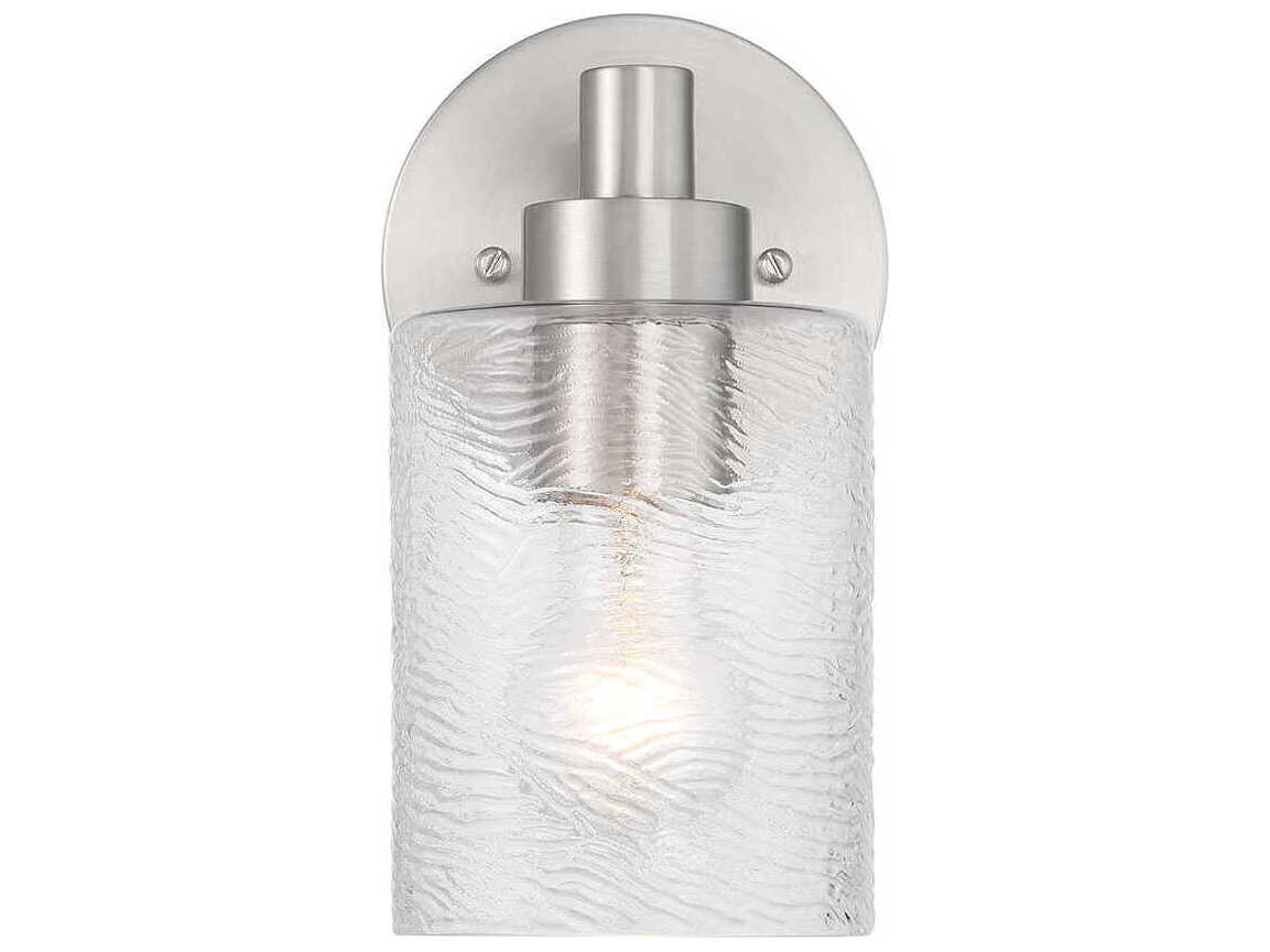 Craftmade Lyndsey 1-Light Brushed Polished Nickel Wall Sconce