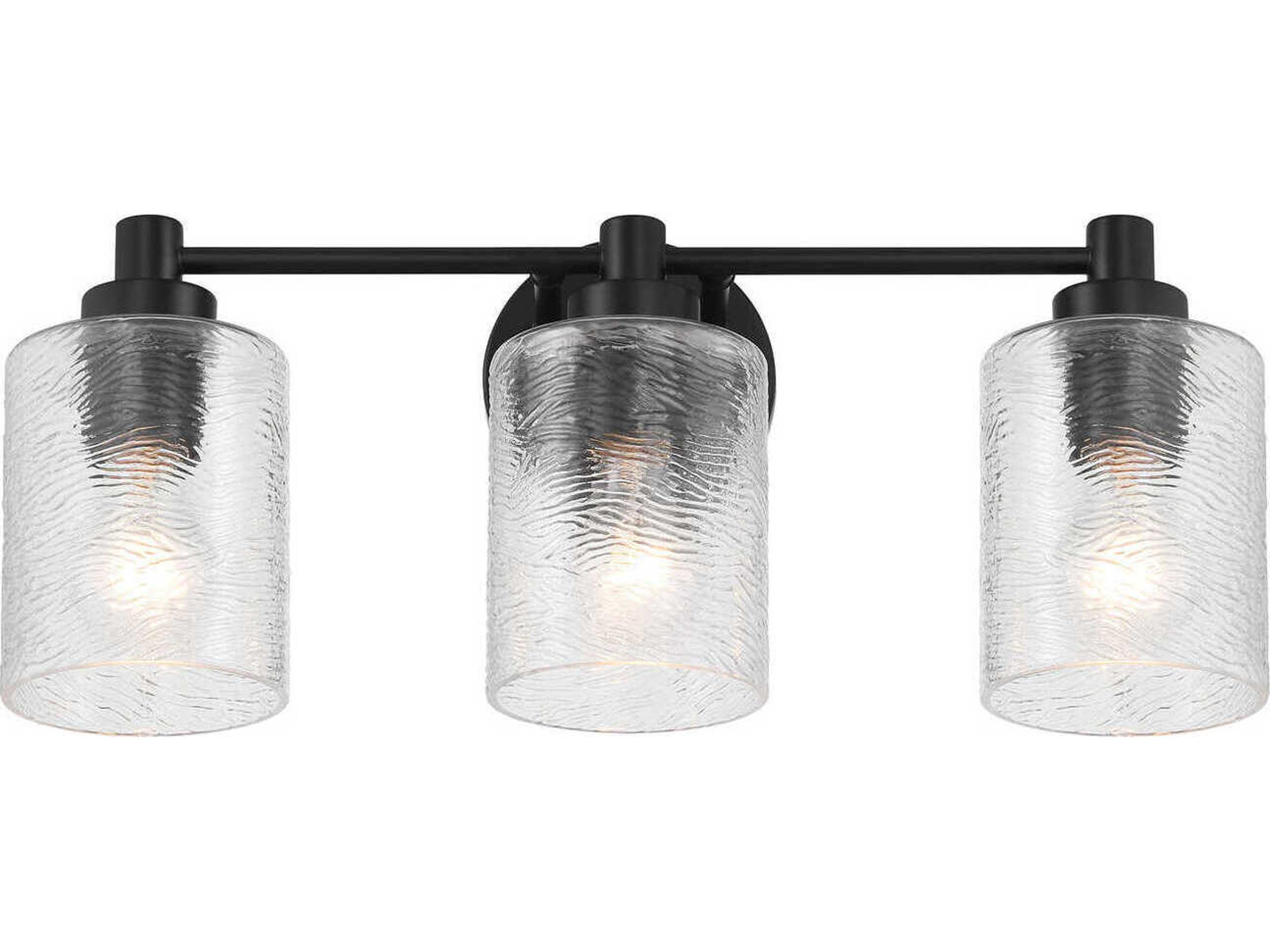 Craftmade Lyndsey 3-Light Flat Black Vanity Light