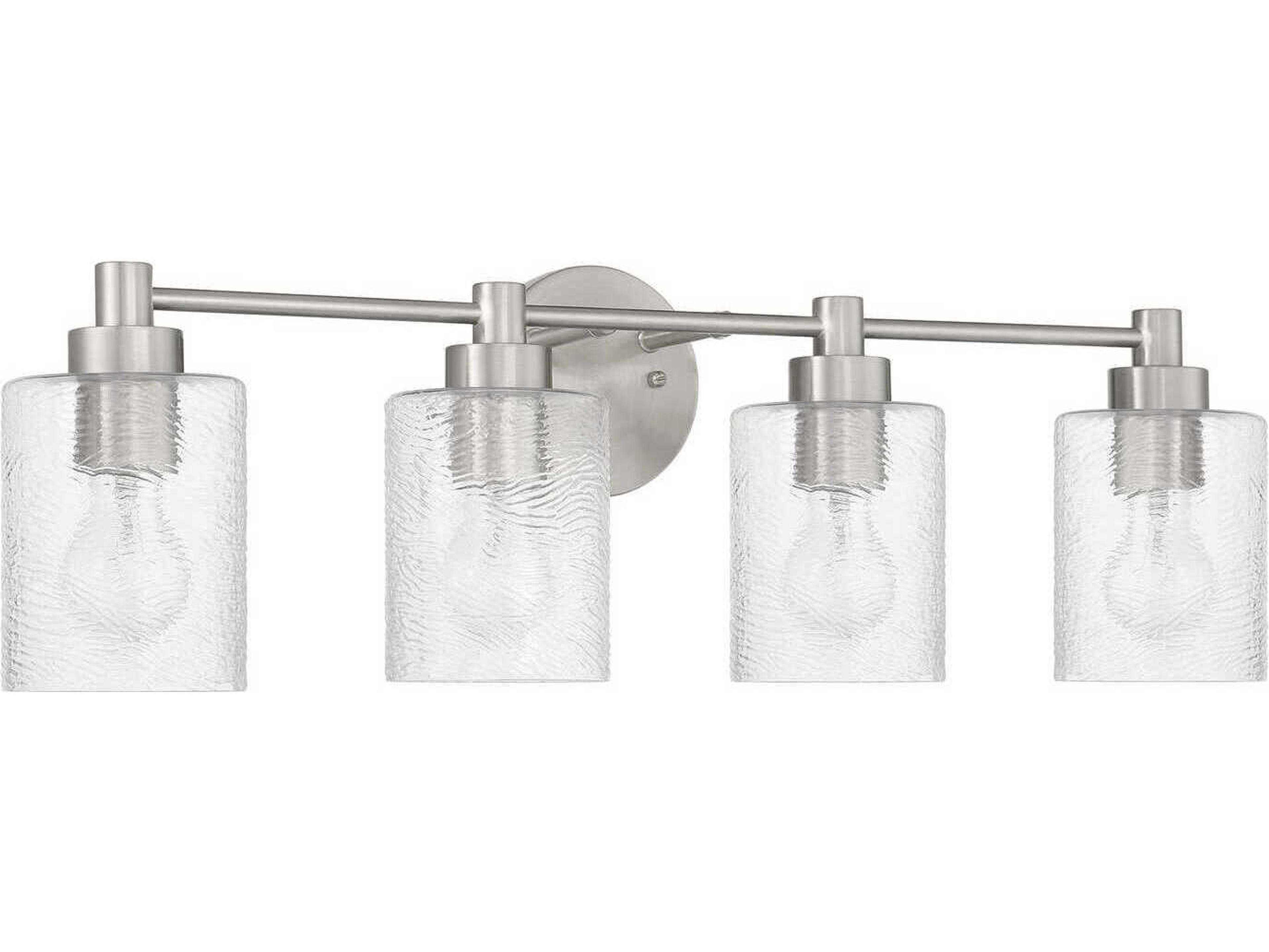 Lyndsey 4-Light Brushed Polished Nickel Vanity Light