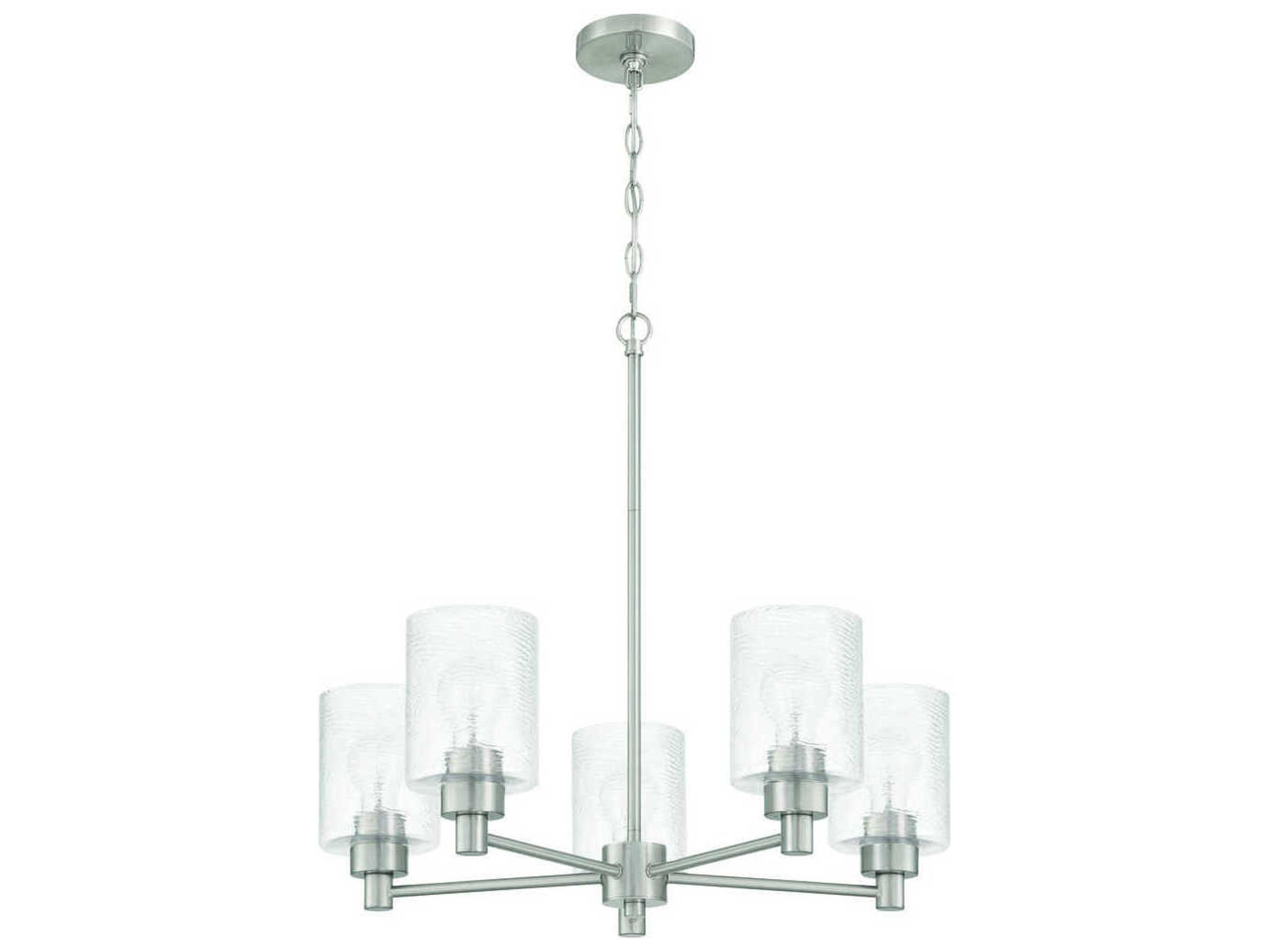 Craftmade Lyndsey 5-Light Brushed Polished Nickel Chandelier