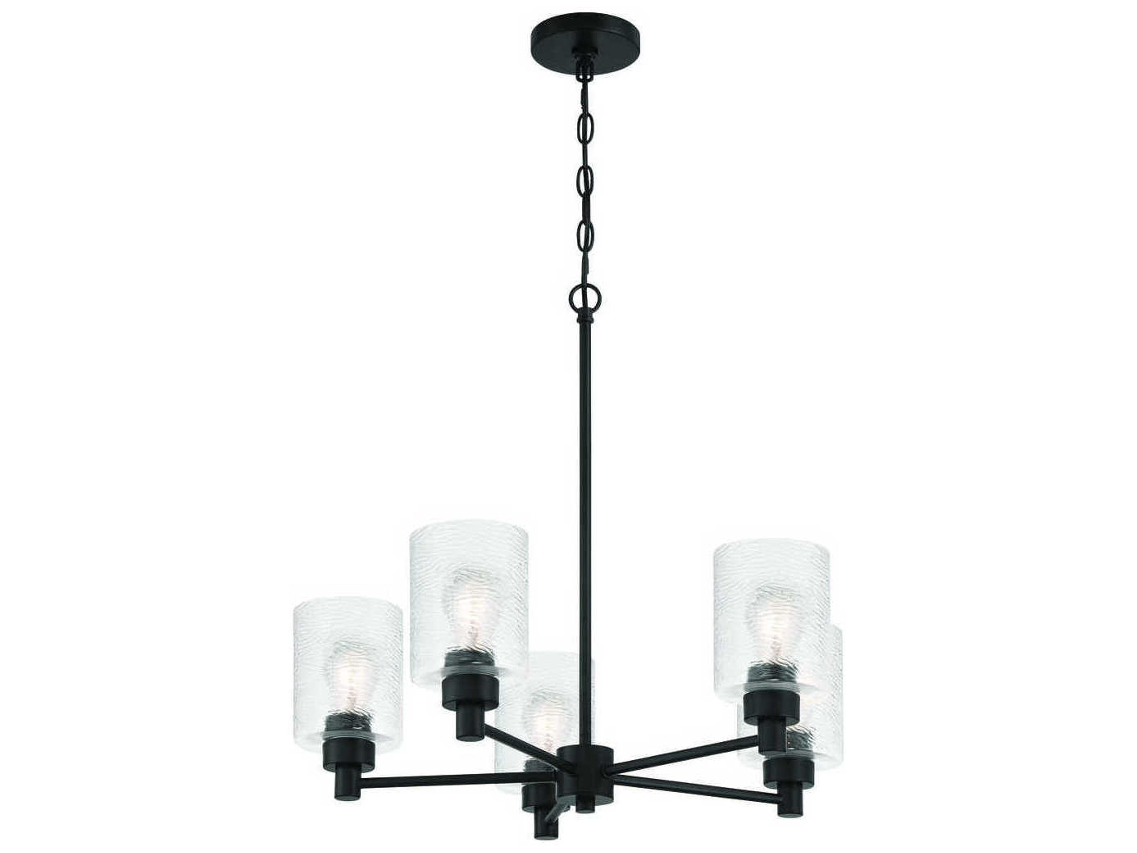 Craftmade Lyndsey 5-Light Flat Black Chandelier