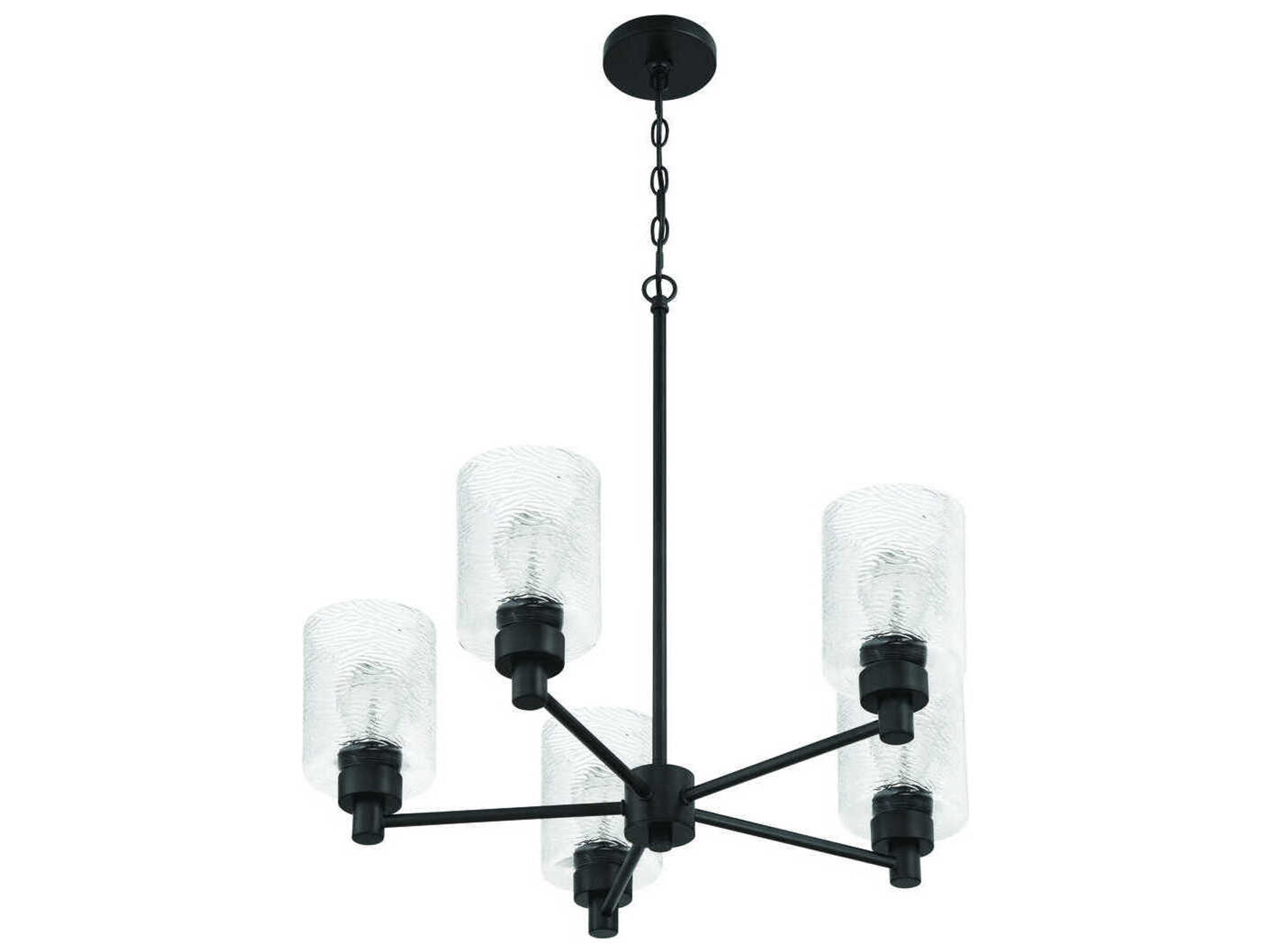 Craftmade Lyndsey 5-Light Flat Black Chandelier