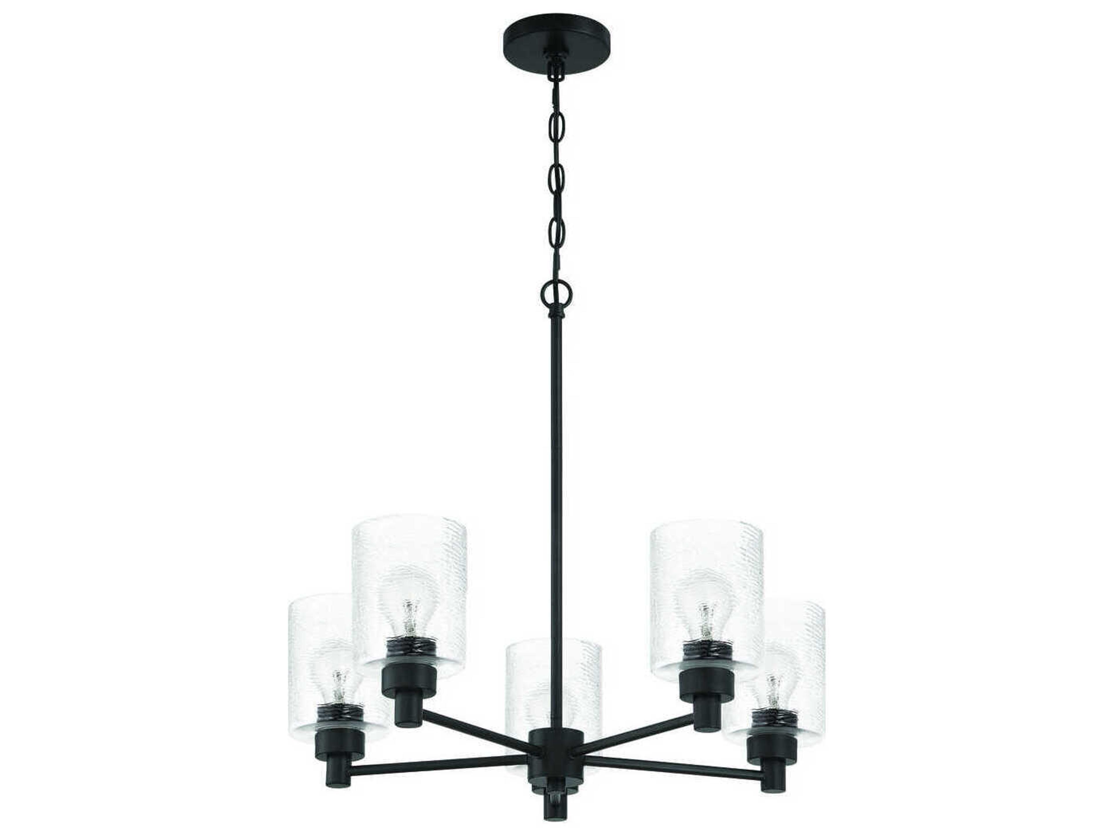 Craftmade Lyndsey 5-Light Flat Black Chandelier