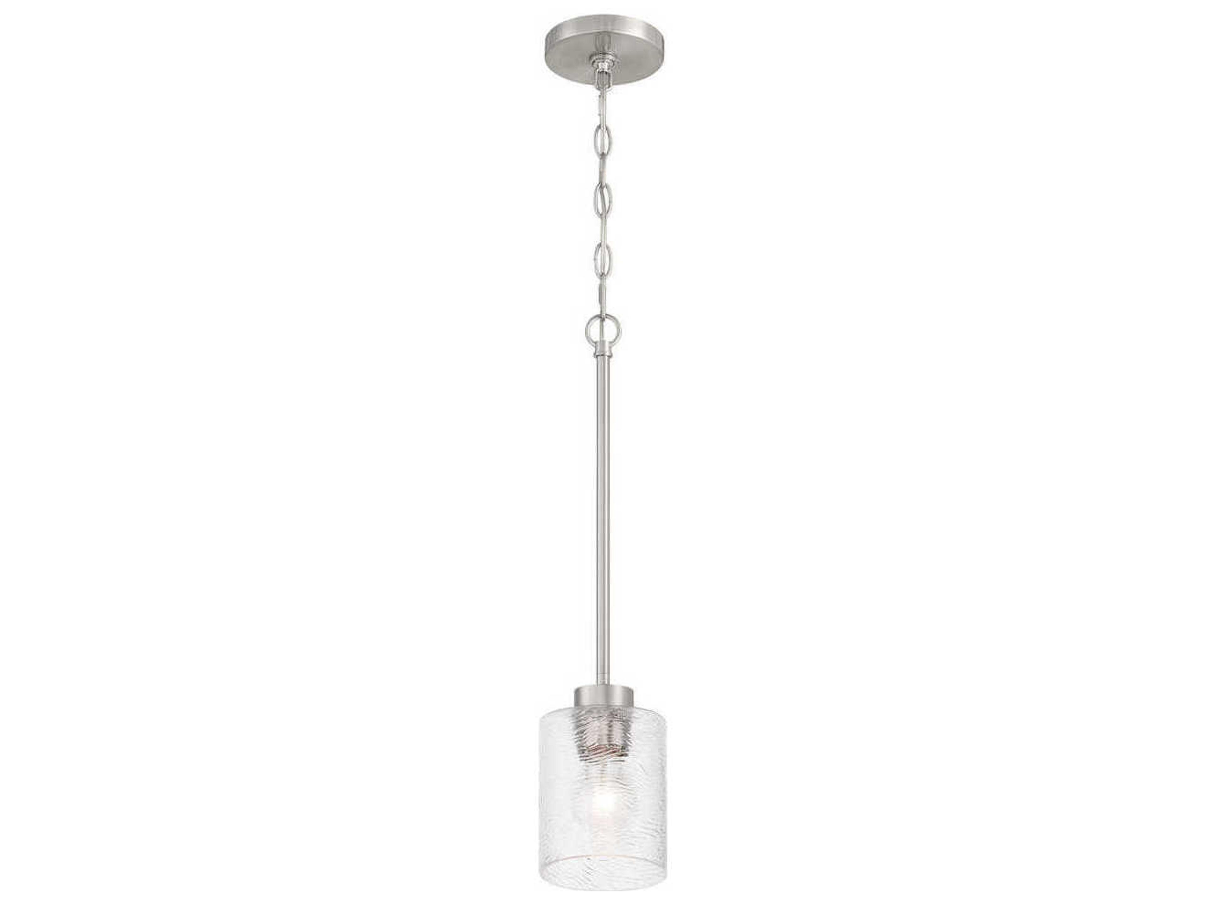 Craftmade Lyndsey 1-Light Brushed Polished Nickel Mini Pendant