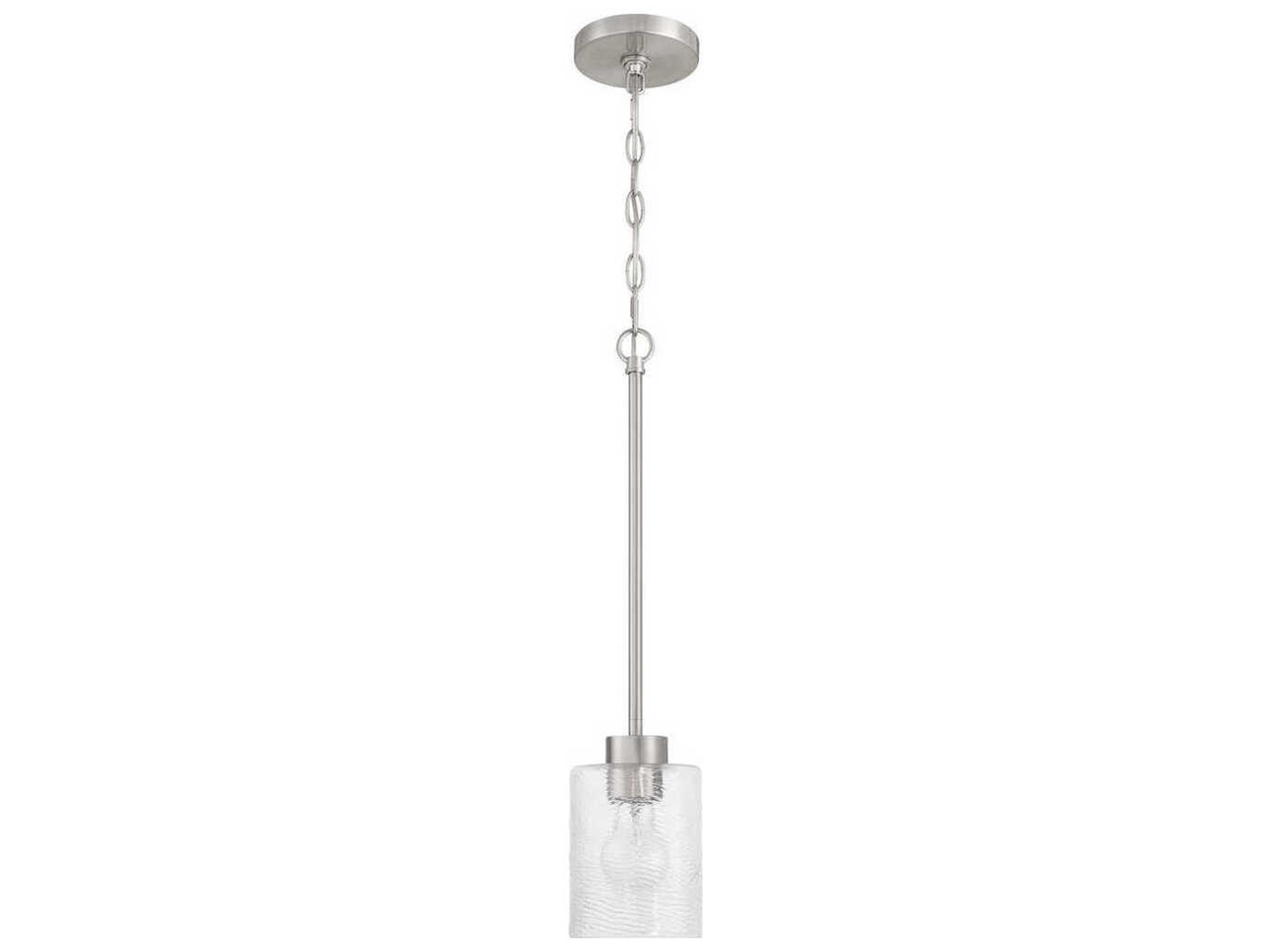 Craftmade Lyndsey 1-Light Brushed Polished Nickel Mini Pendant