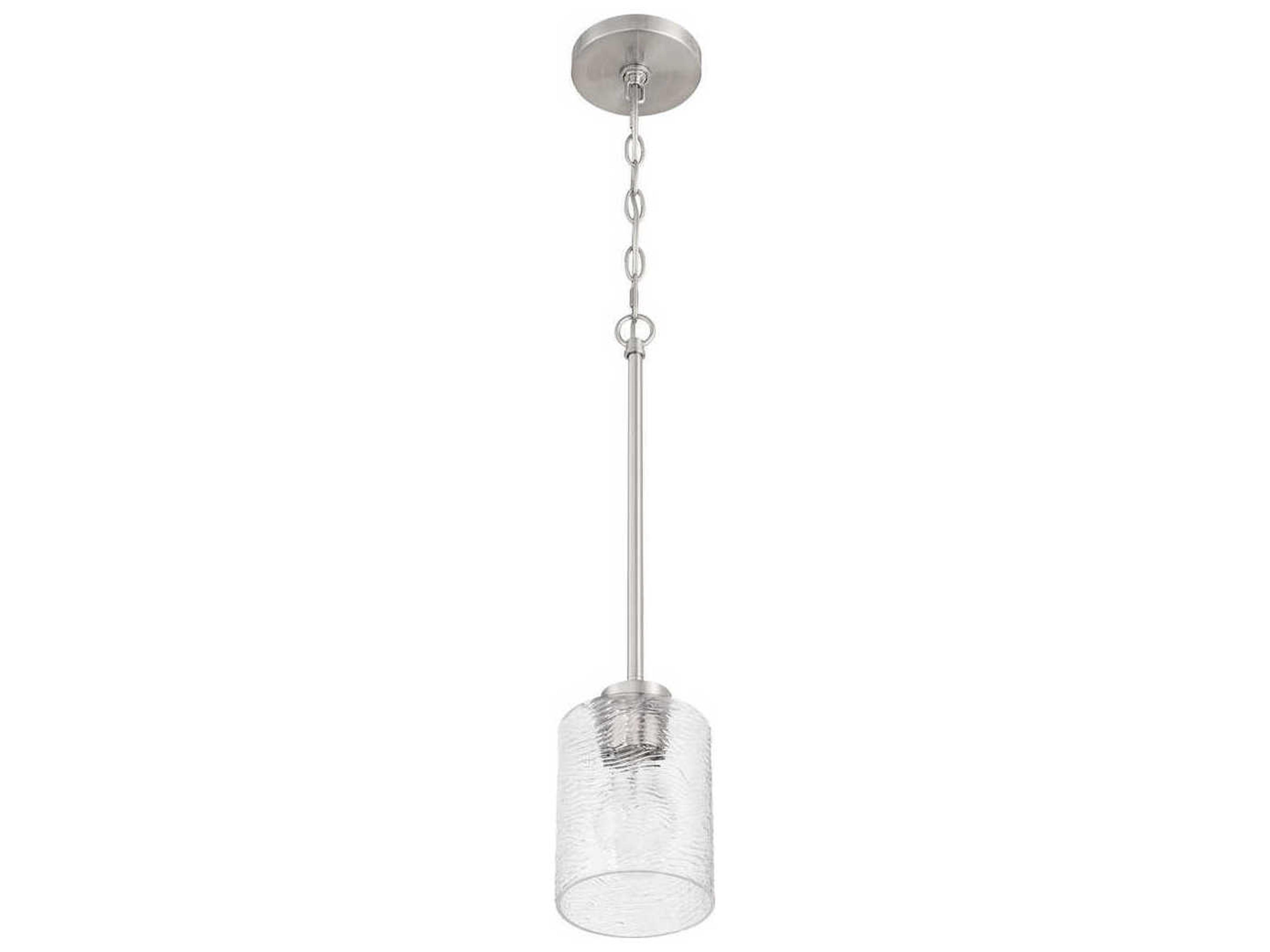 Craftmade Lyndsey 1-Light Brushed Polished Nickel Mini Pendant