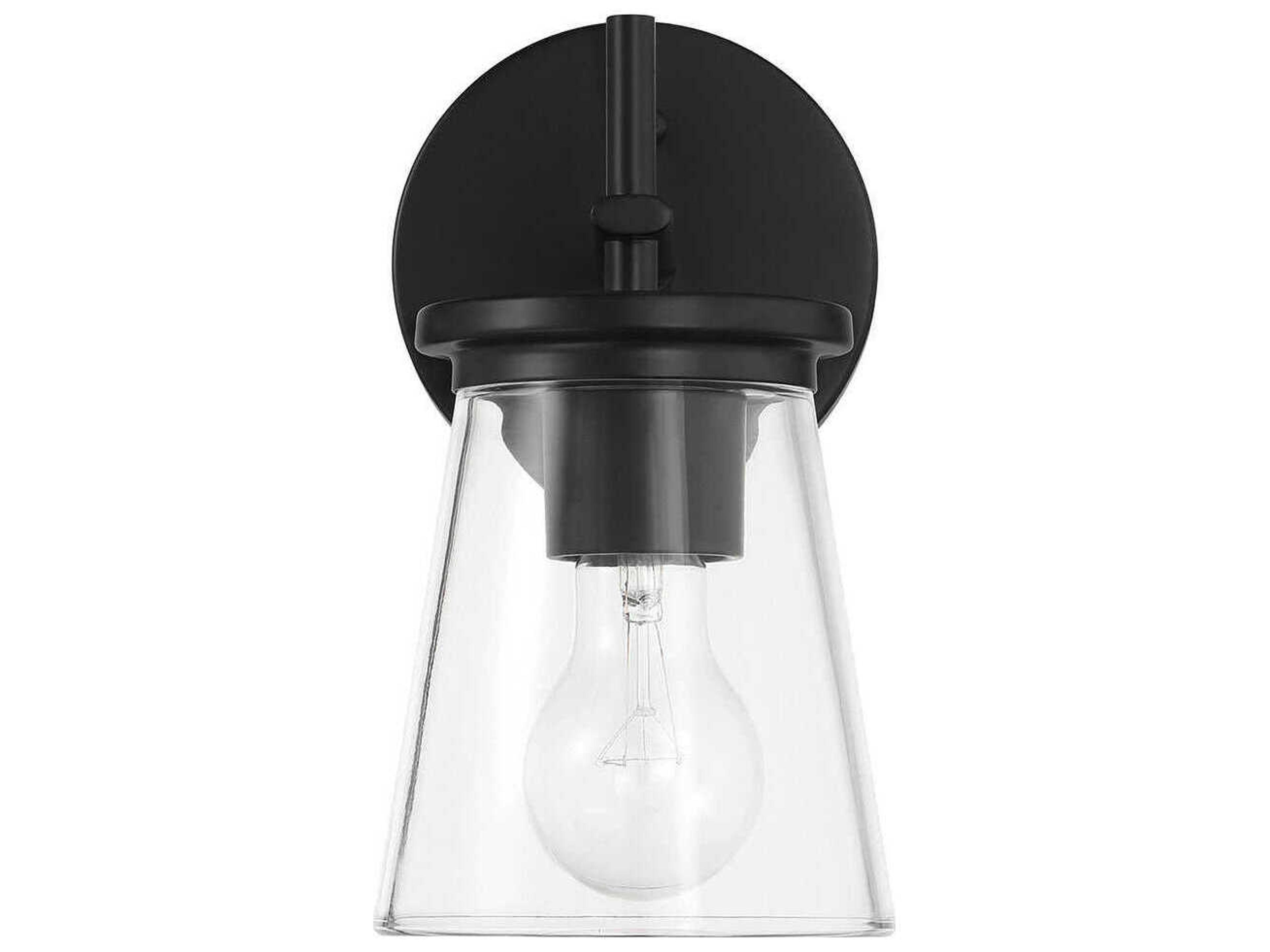 Craftmade Connell 1-Light Flat Black Wall Sconce