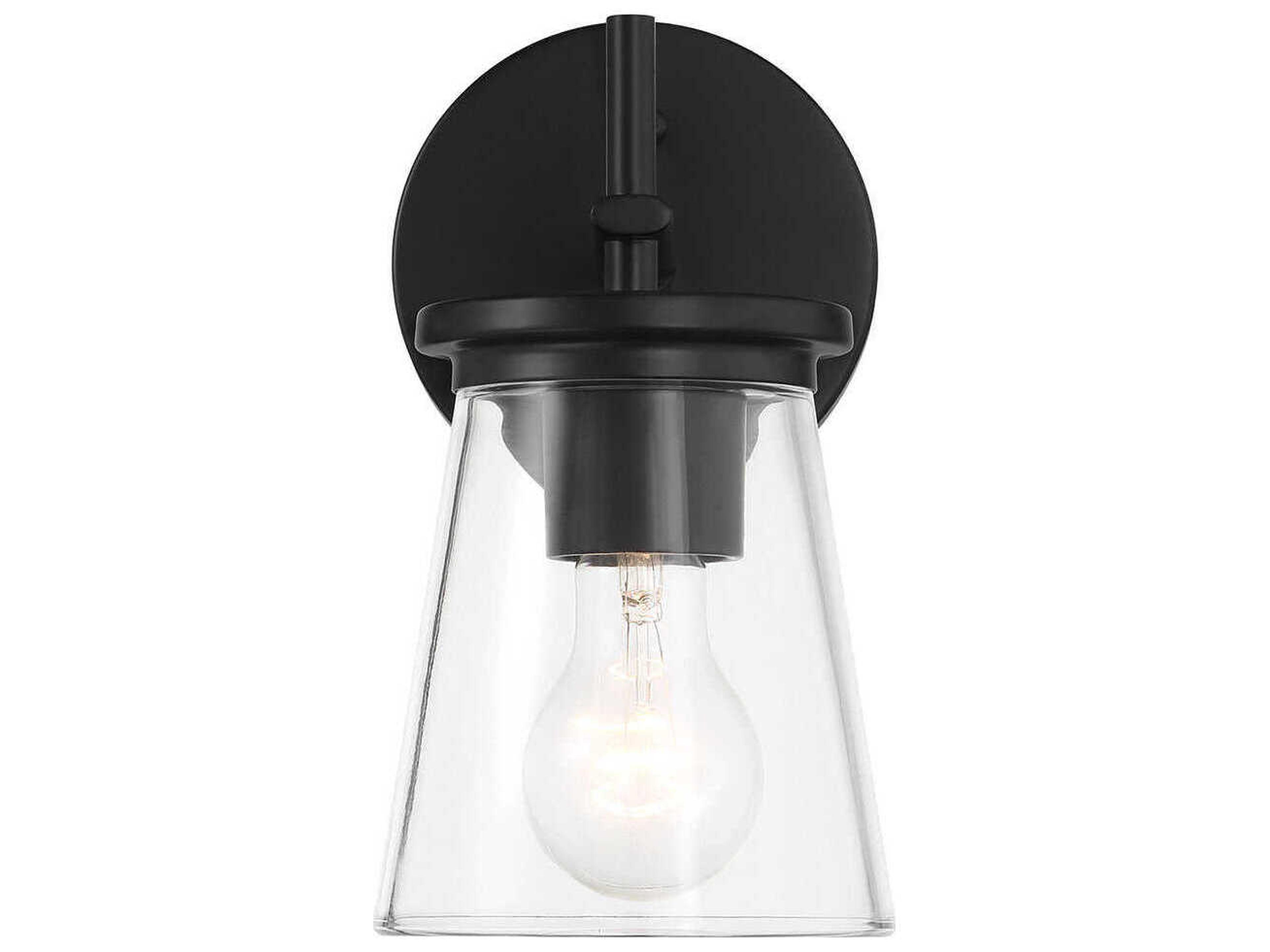 Craftmade Connell 1-Light Flat Black Wall Sconce