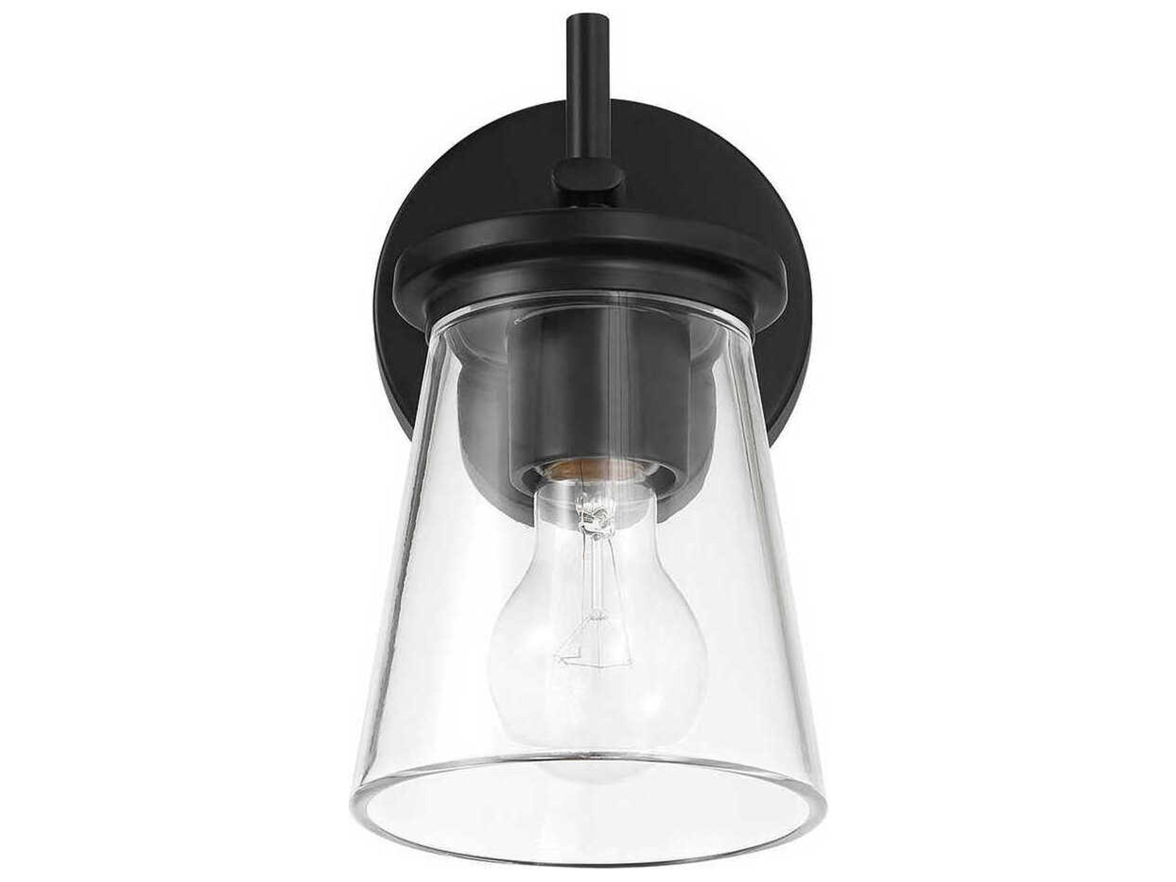 Craftmade Connell 1-Light Flat Black Wall Sconce