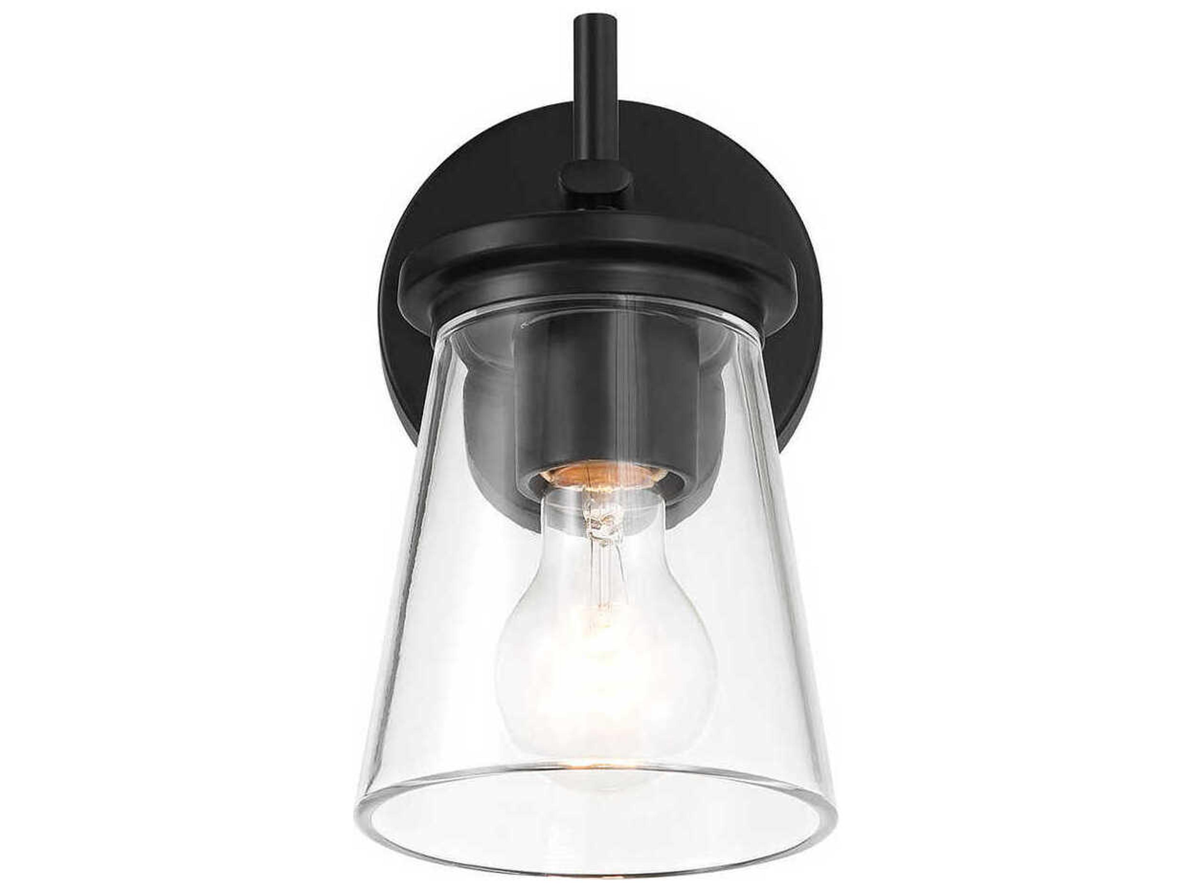 Craftmade Connell 1-Light Flat Black Wall Sconce