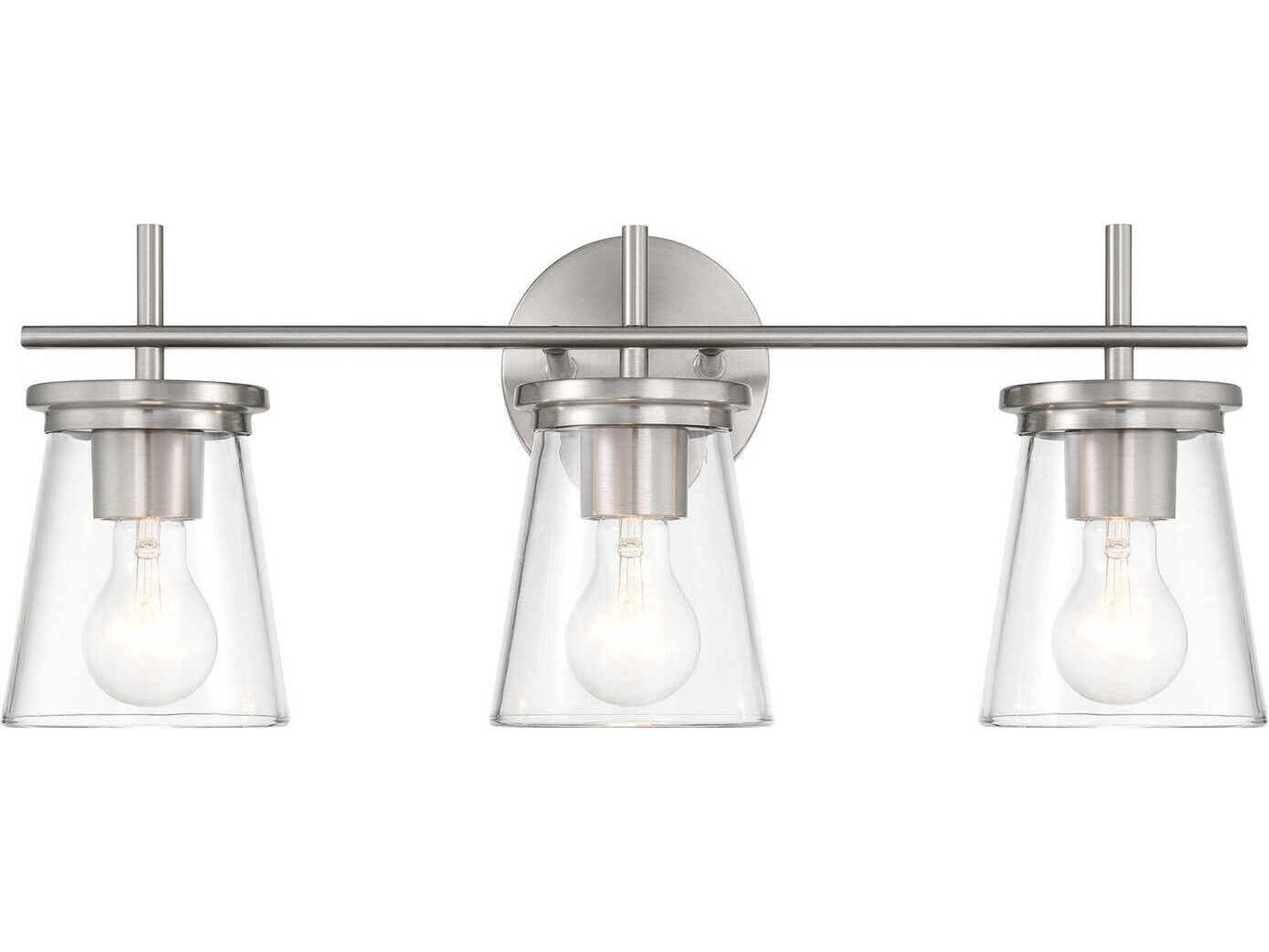 Craftmade Connell 3-Light Brushed Polished Nickel Vanity Light