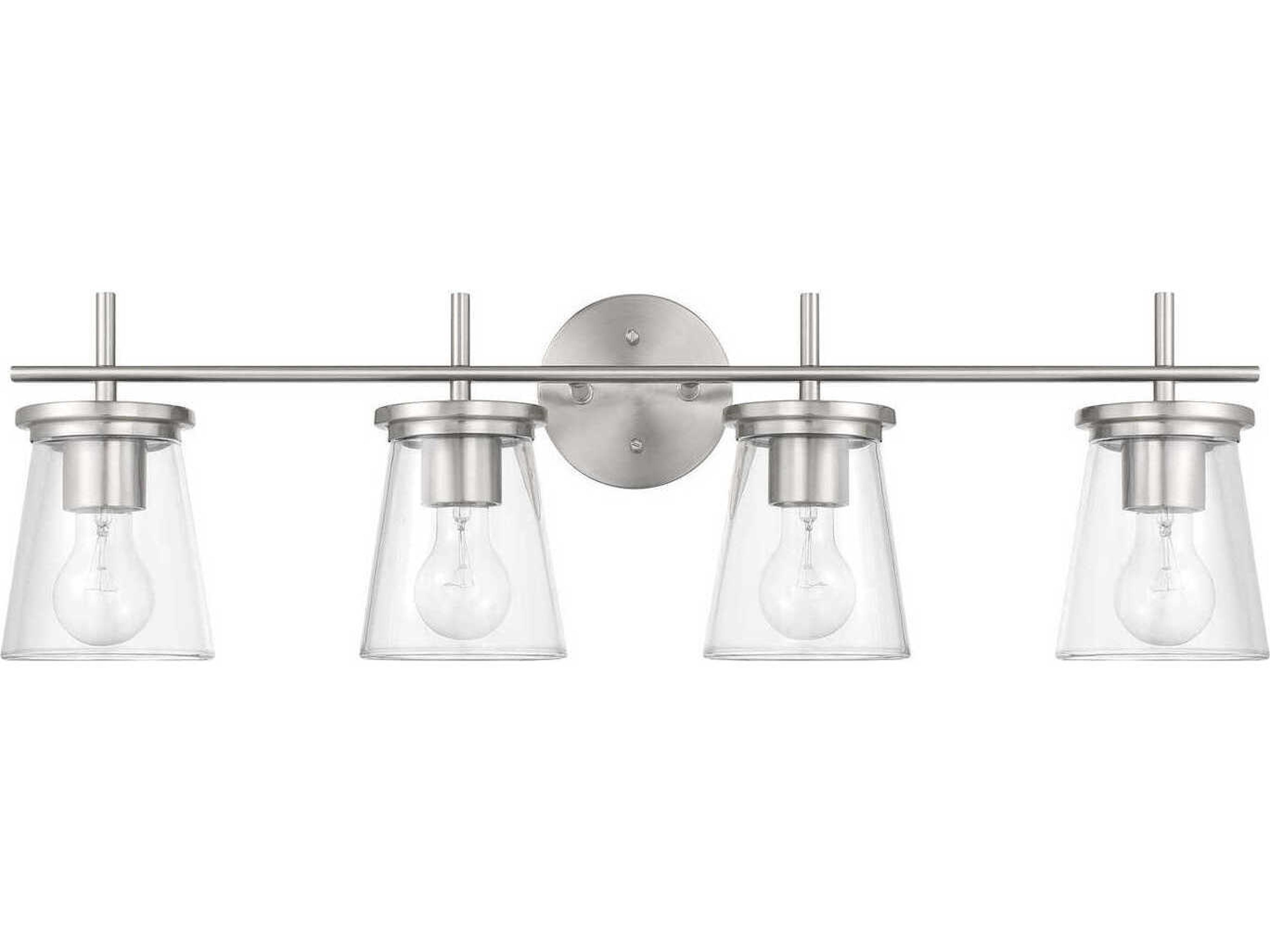 Craftmade Connell 4-Light Brushed Polished Nickel Vanity Light