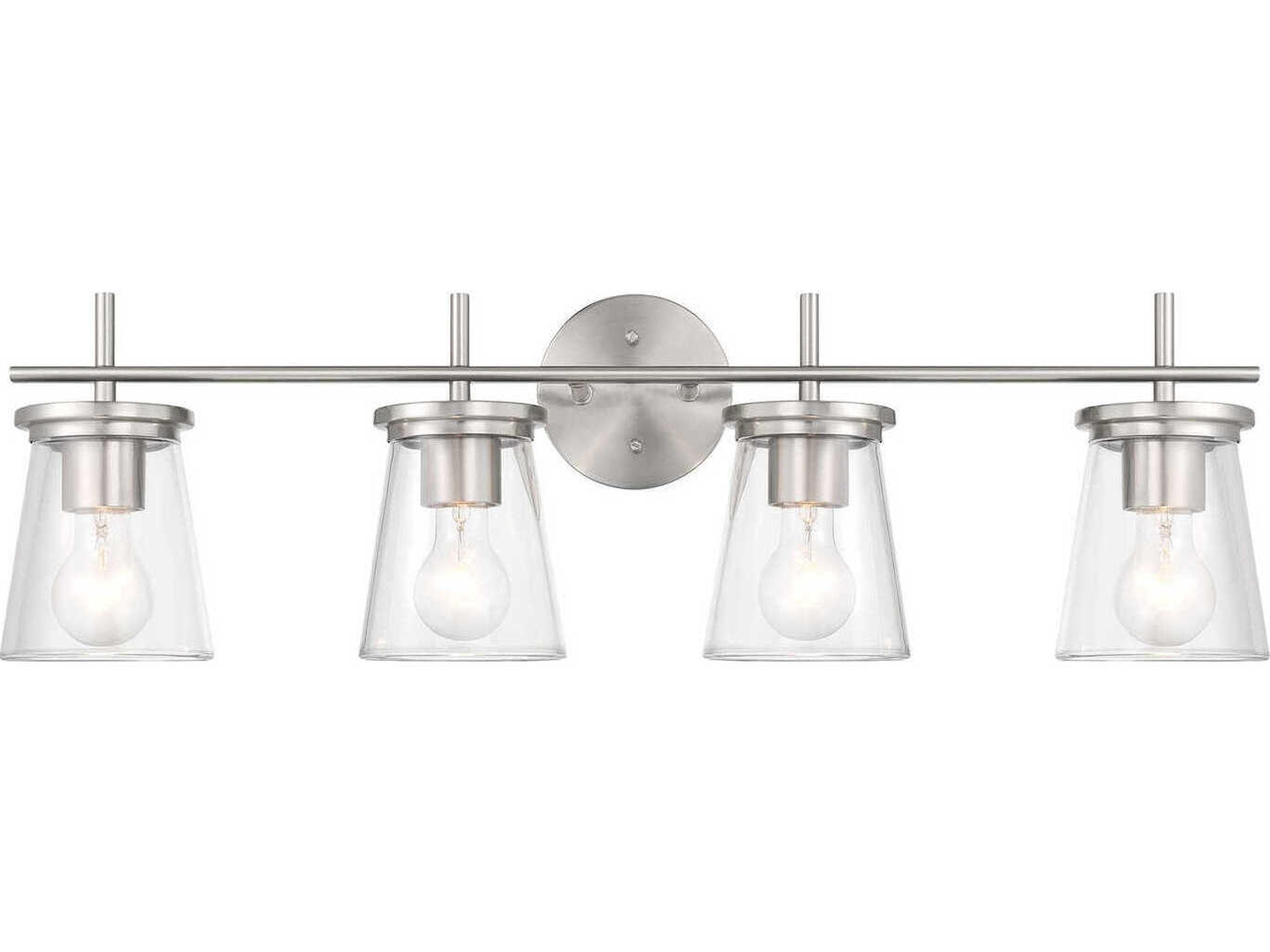 Craftmade Connell 4-Light Brushed Polished Nickel Vanity Light