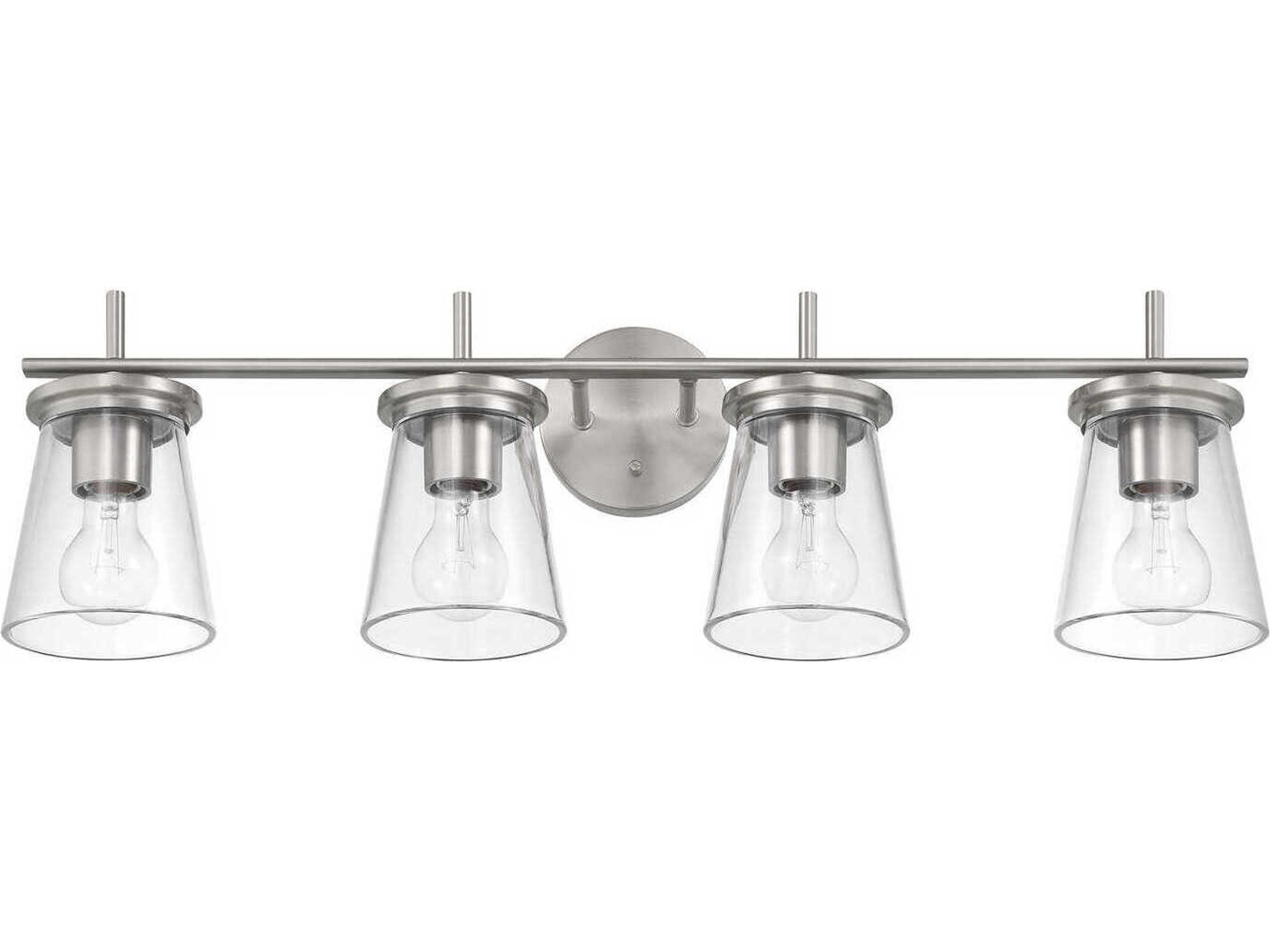 Craftmade Connell 4-Light Brushed Polished Nickel Vanity Light