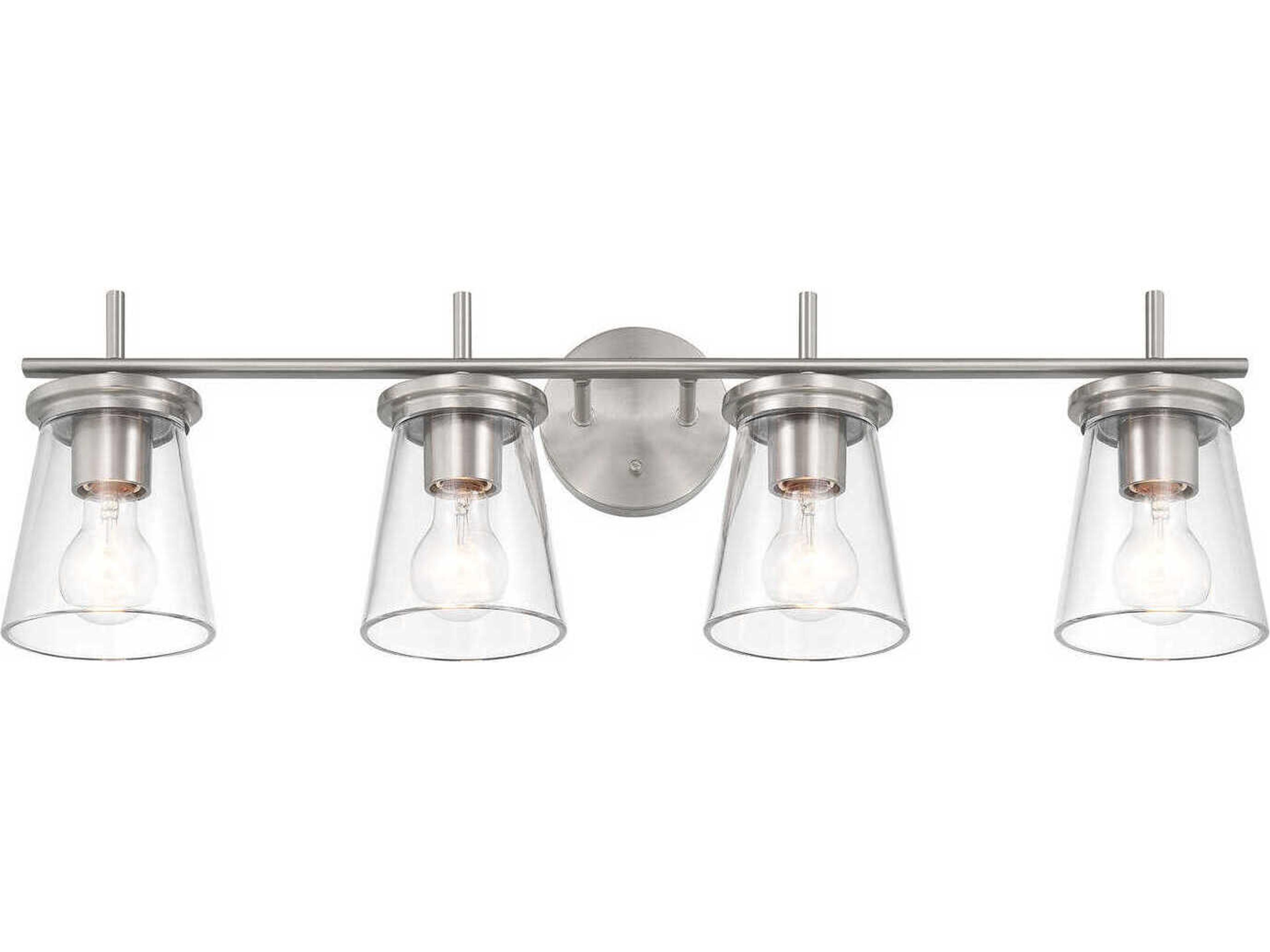 Craftmade Connell 4-Light Brushed Polished Nickel Vanity Light