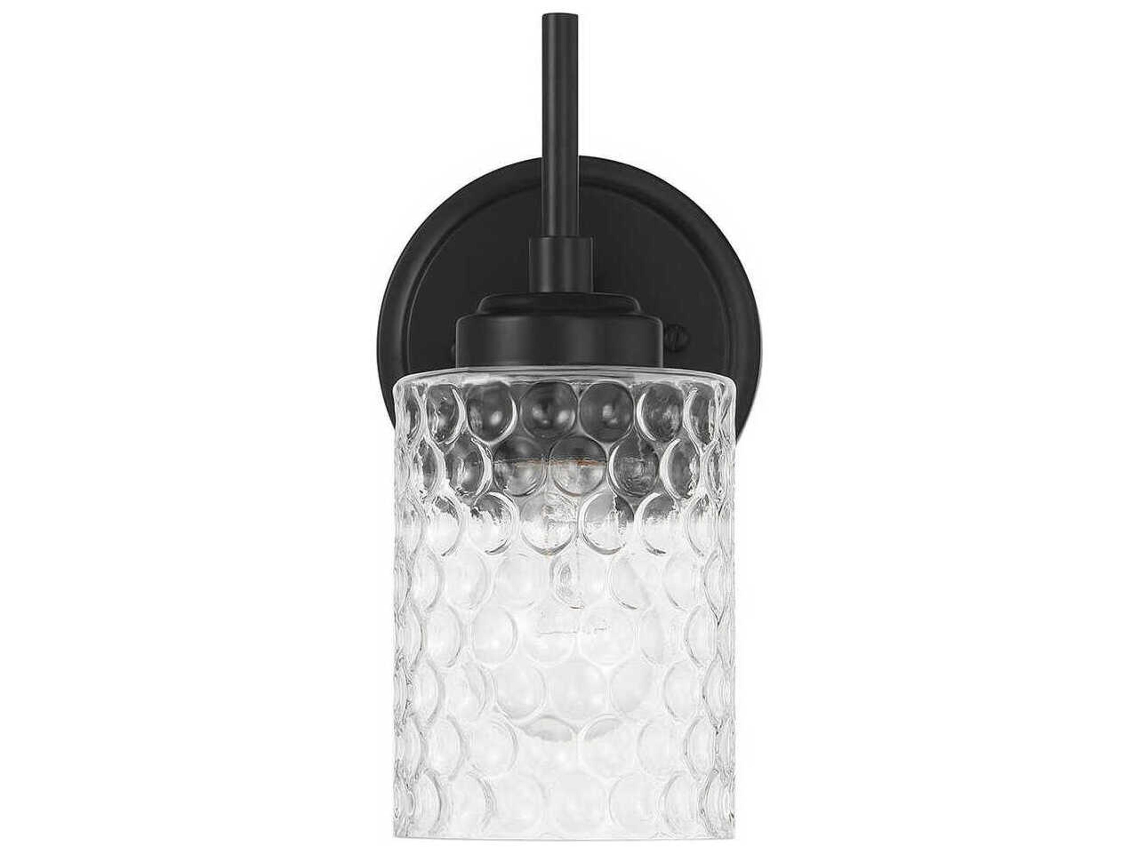 Craftmade Claire 1-Light Flat Black Wall Sconce
