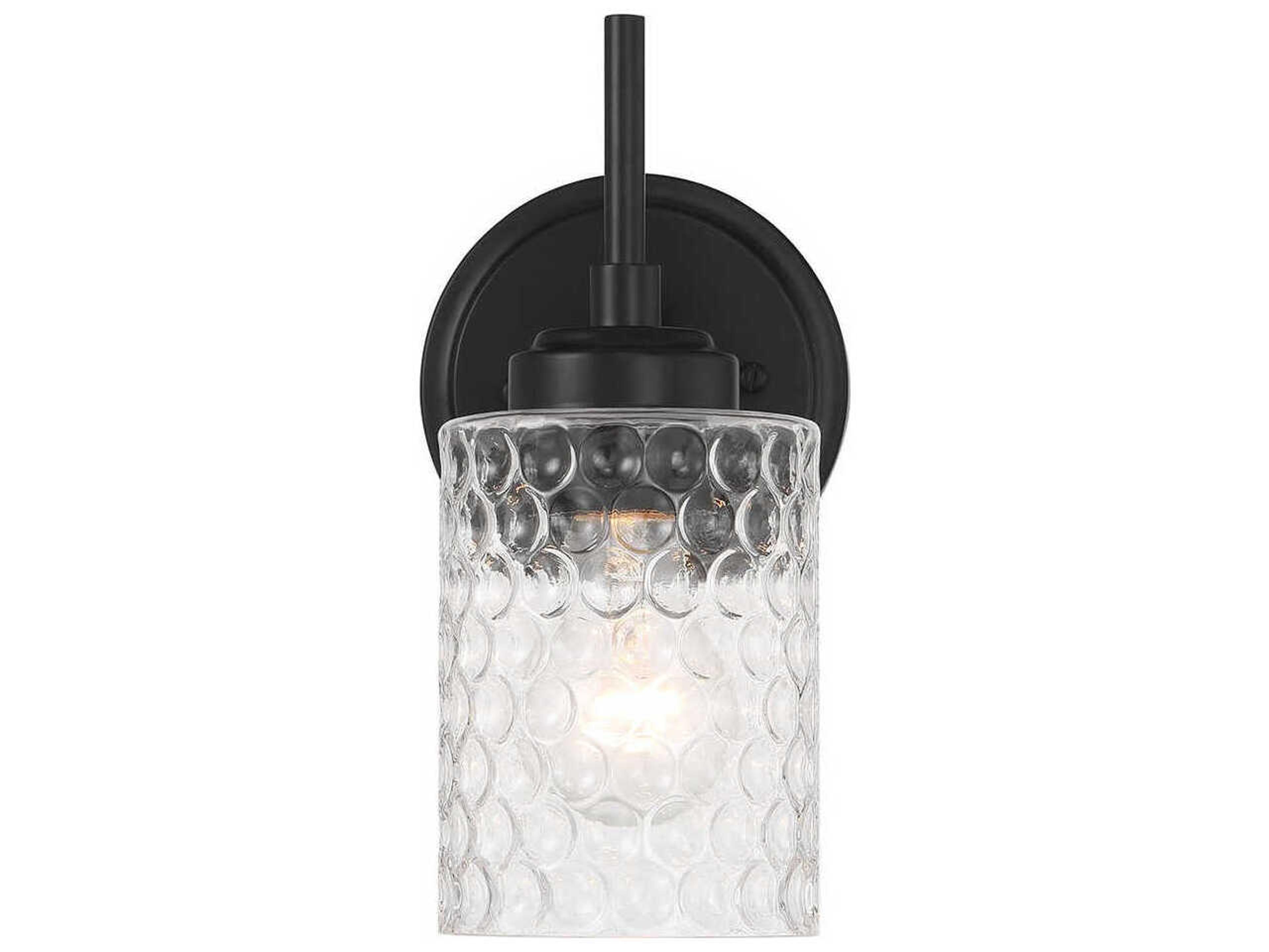 Craftmade Claire 1-Light Flat Black Wall Sconce