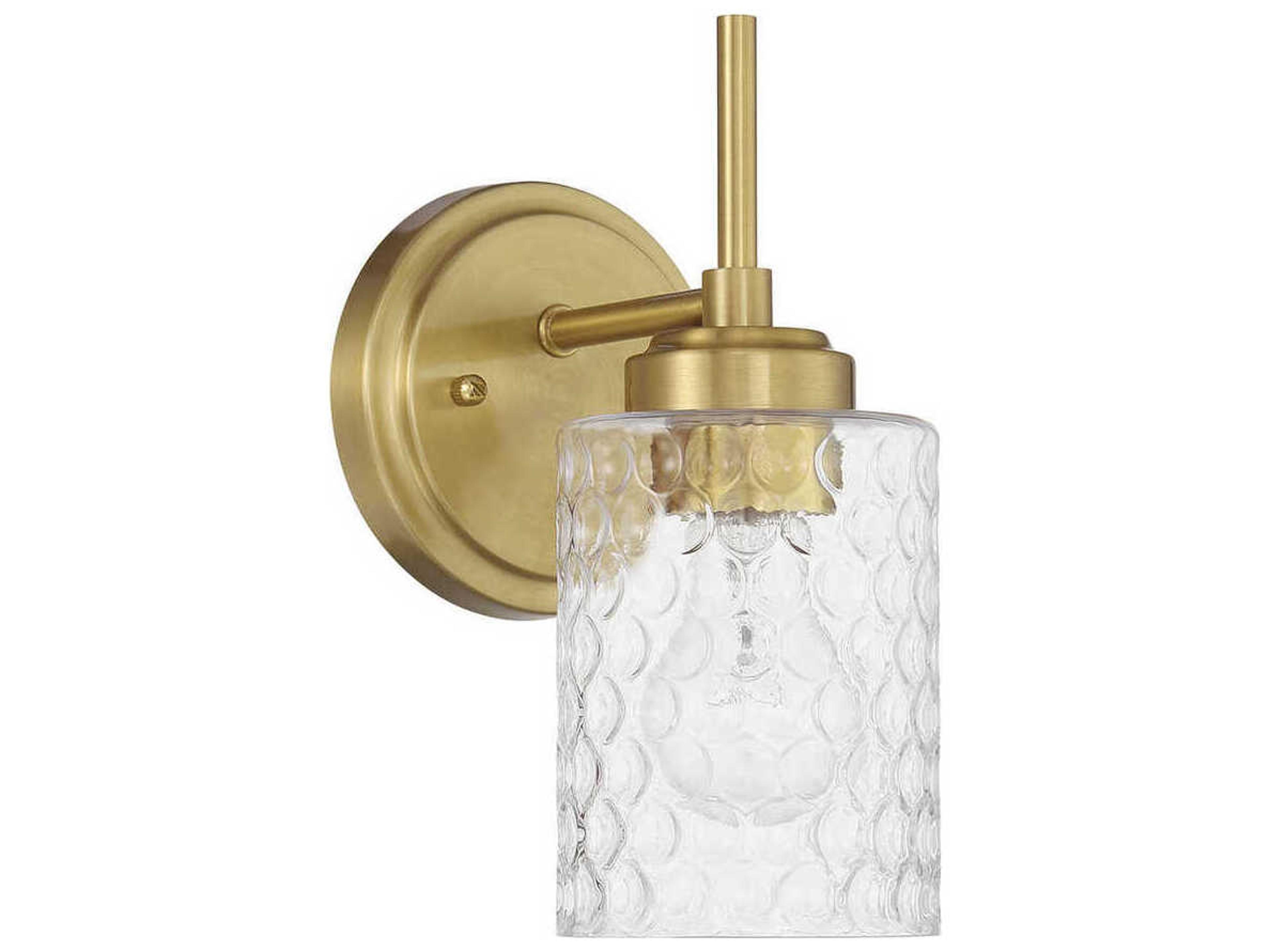 Claire 1-Light Satin Brass Wall Sconce