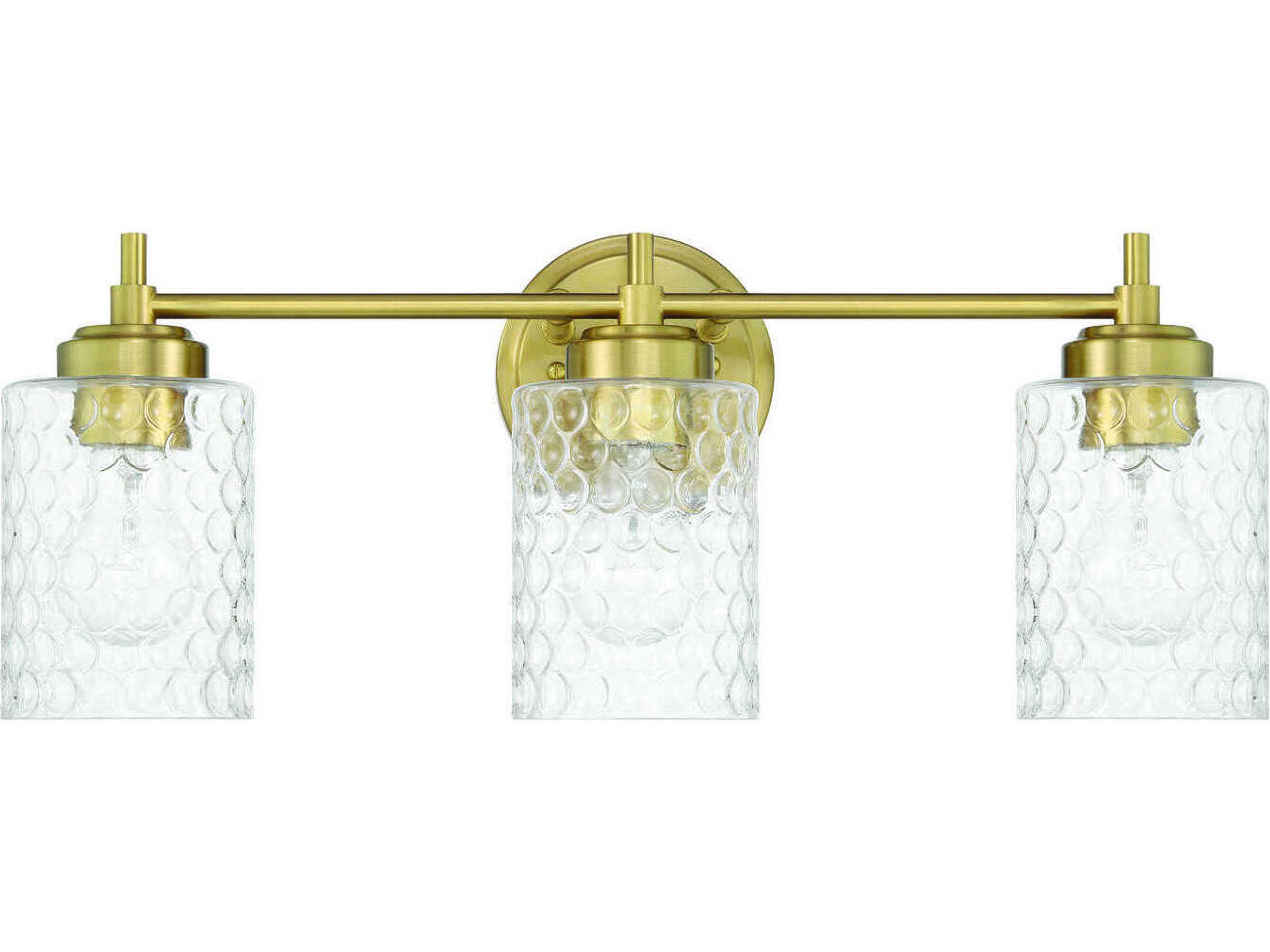 Craftmade Claire 3-Light Satin Brass Vanity Light