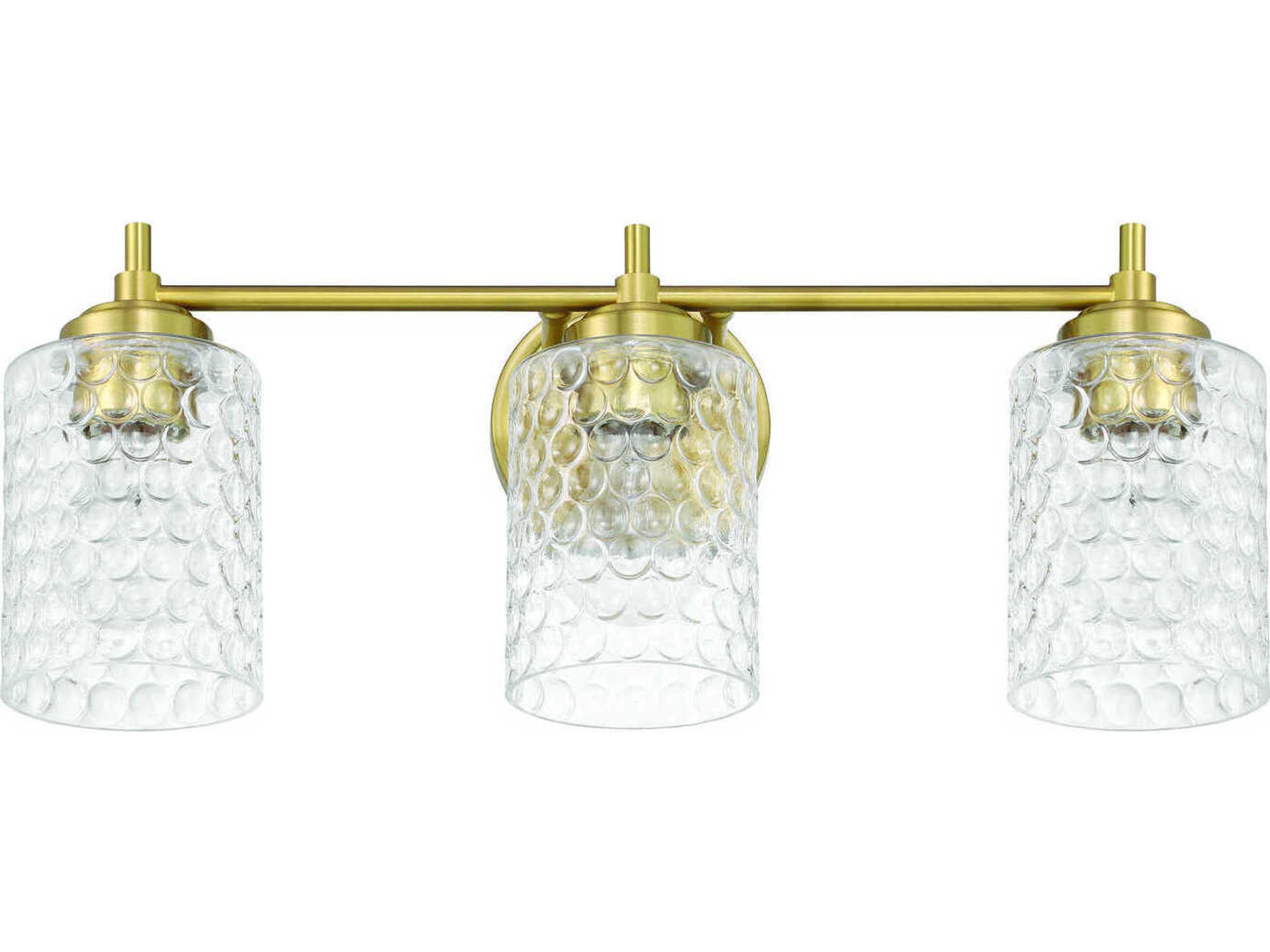 Craftmade Claire 3-Light Satin Brass Vanity Light