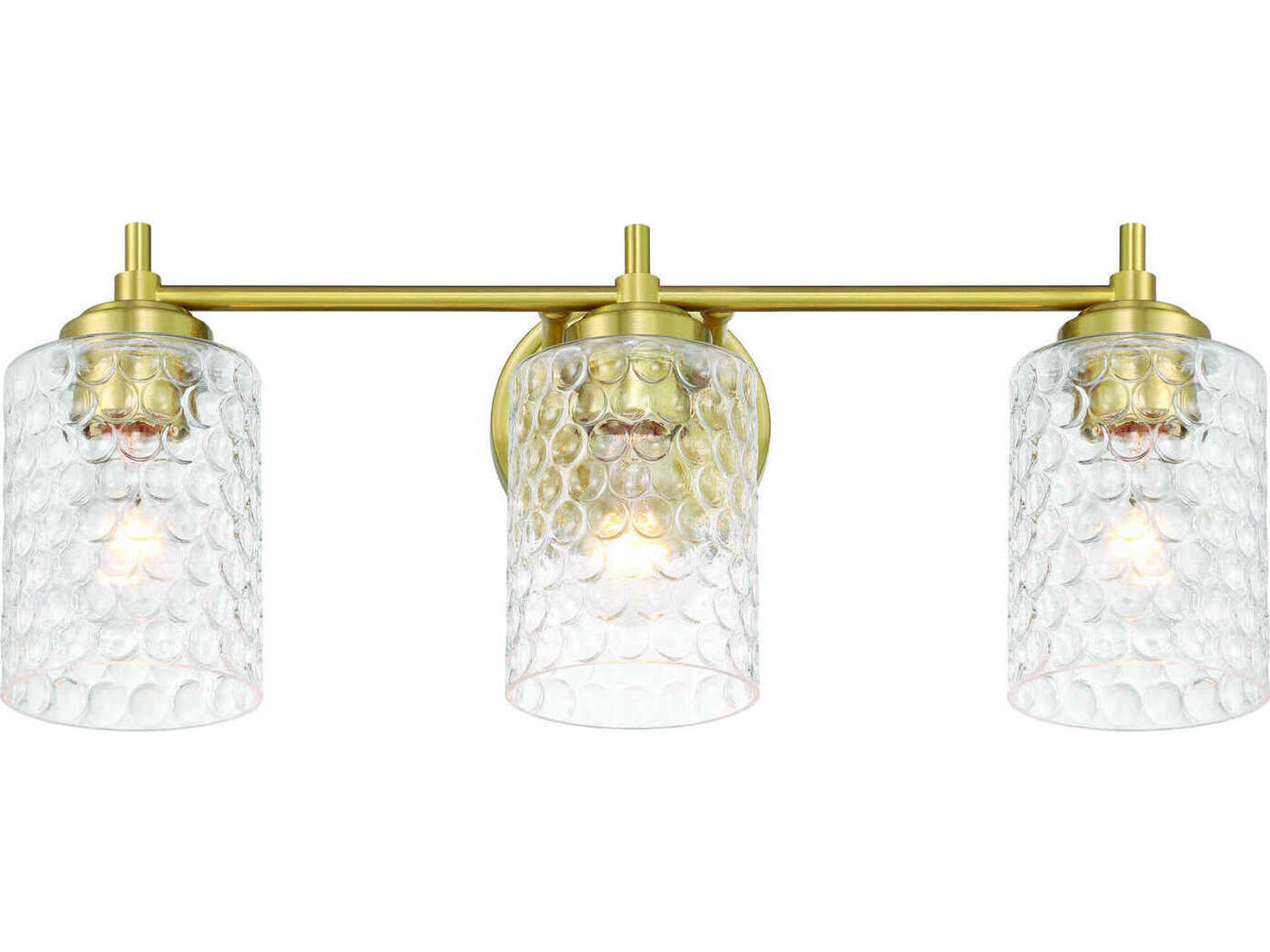 Craftmade Claire 3-Light Satin Brass Vanity Light