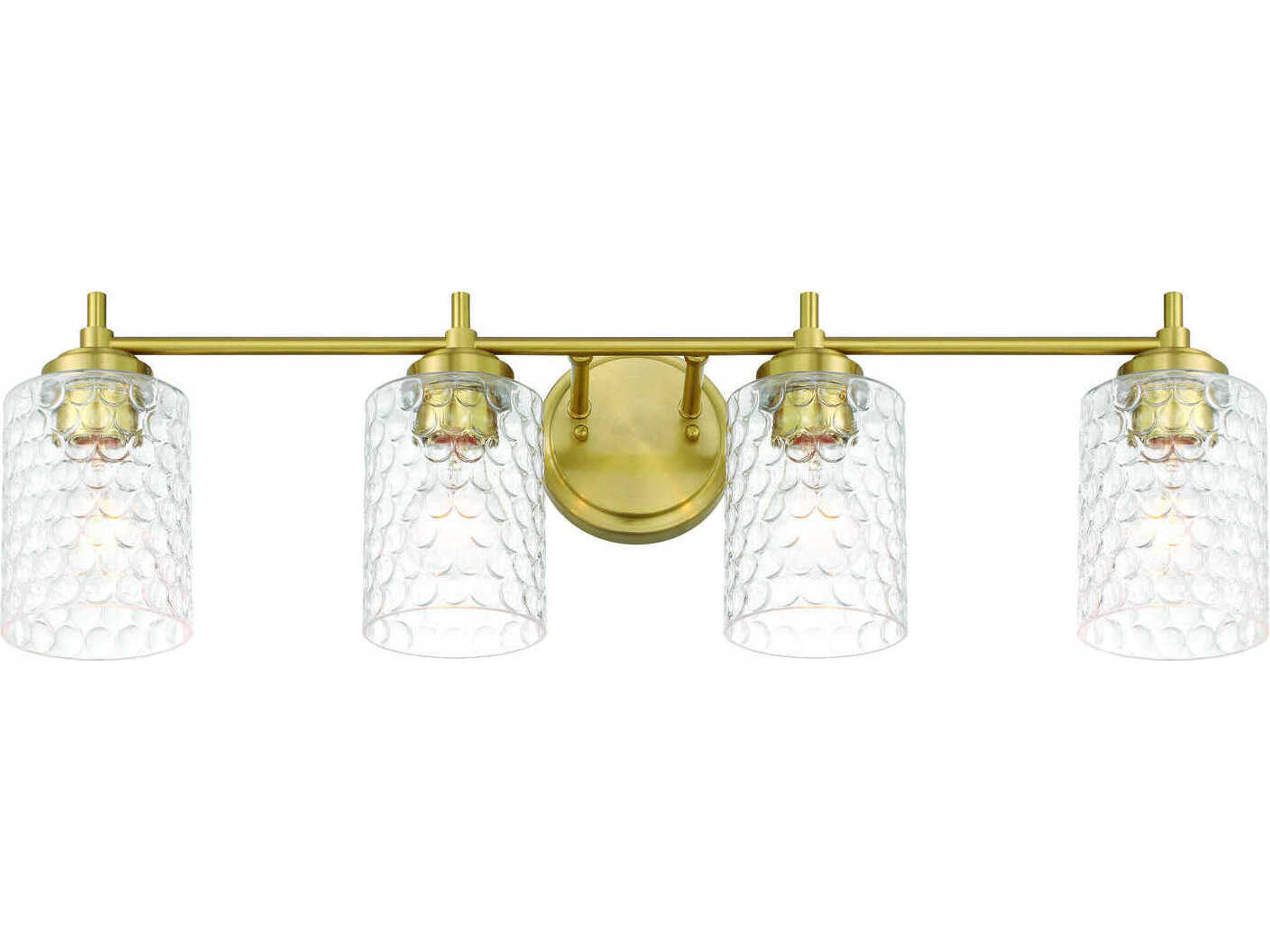 Craftmade Claire 4-Light Satin Brass Vanity Light