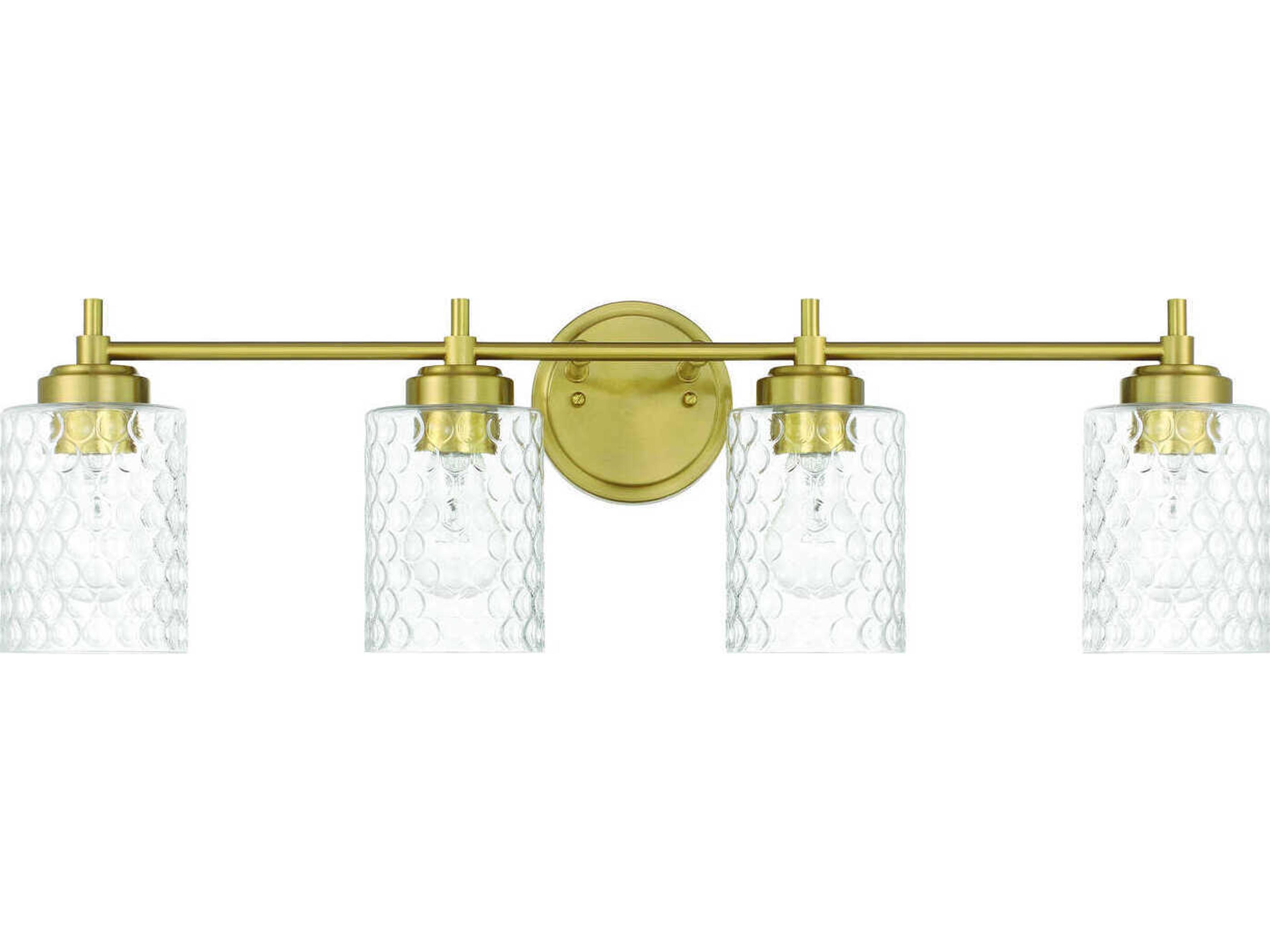 Craftmade Claire 4-Light Satin Brass Vanity Light