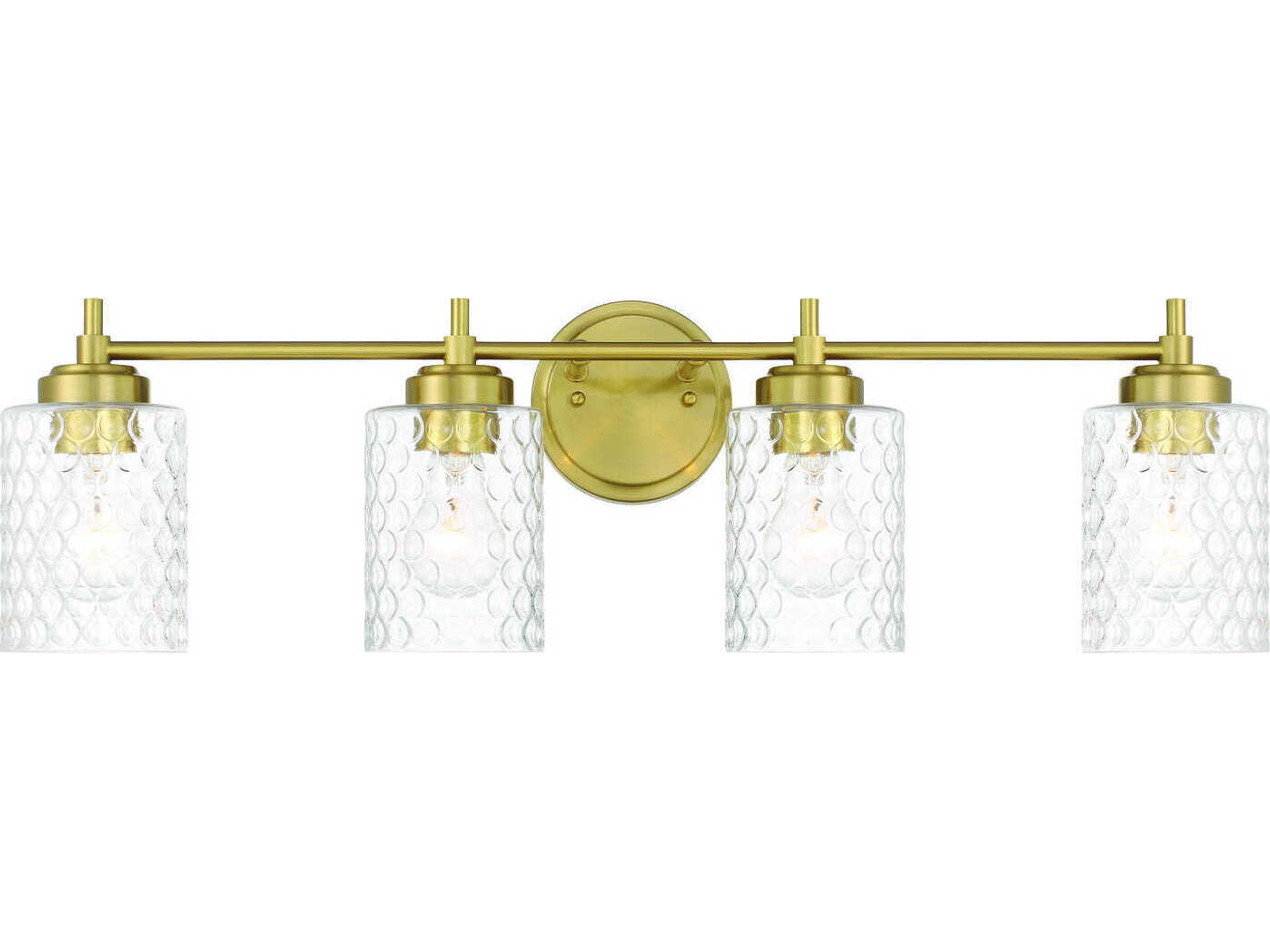 Craftmade Claire 4-Light Satin Brass Vanity Light