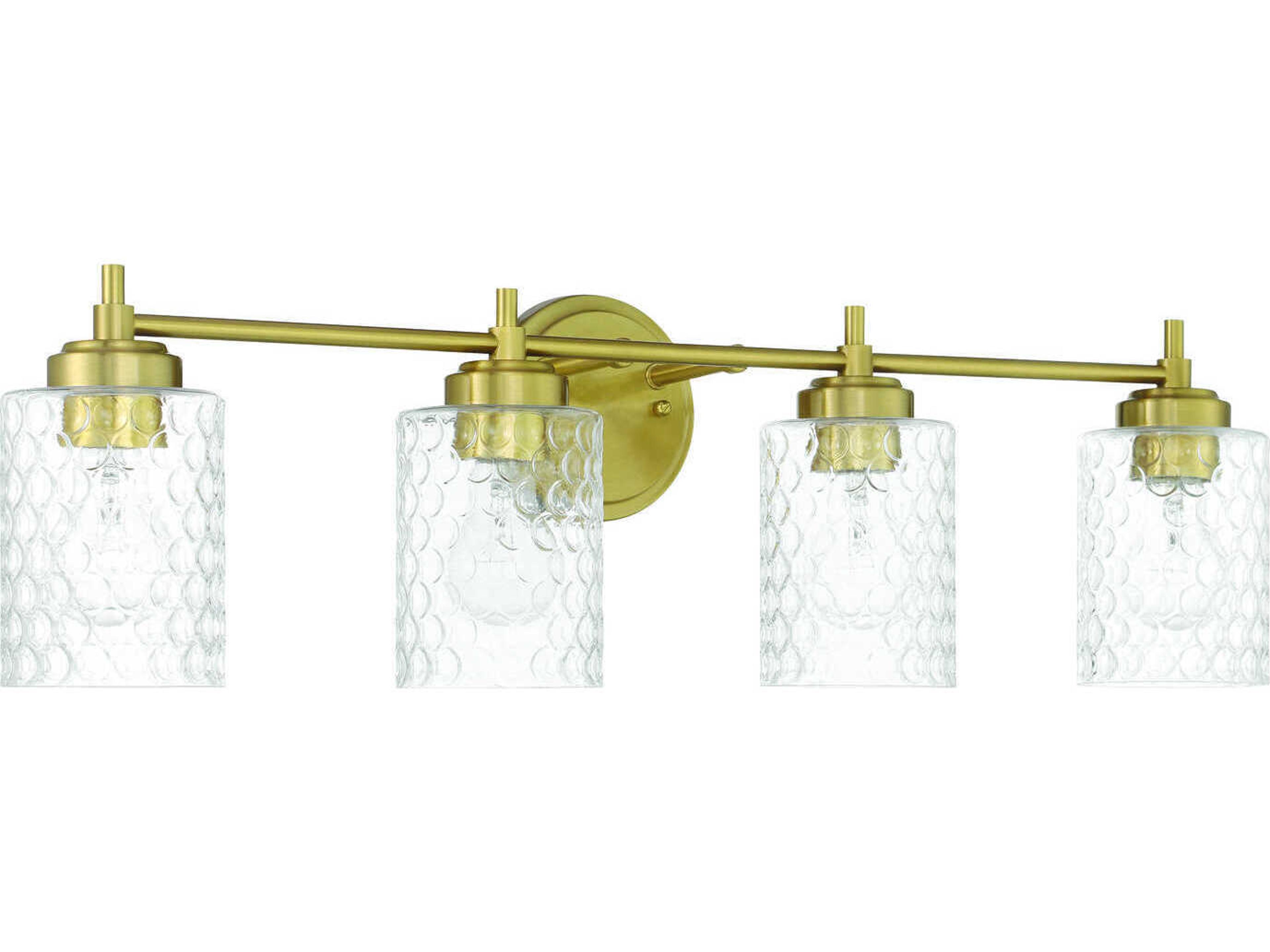 Claire 4-Light Satin Brass Vanity Light