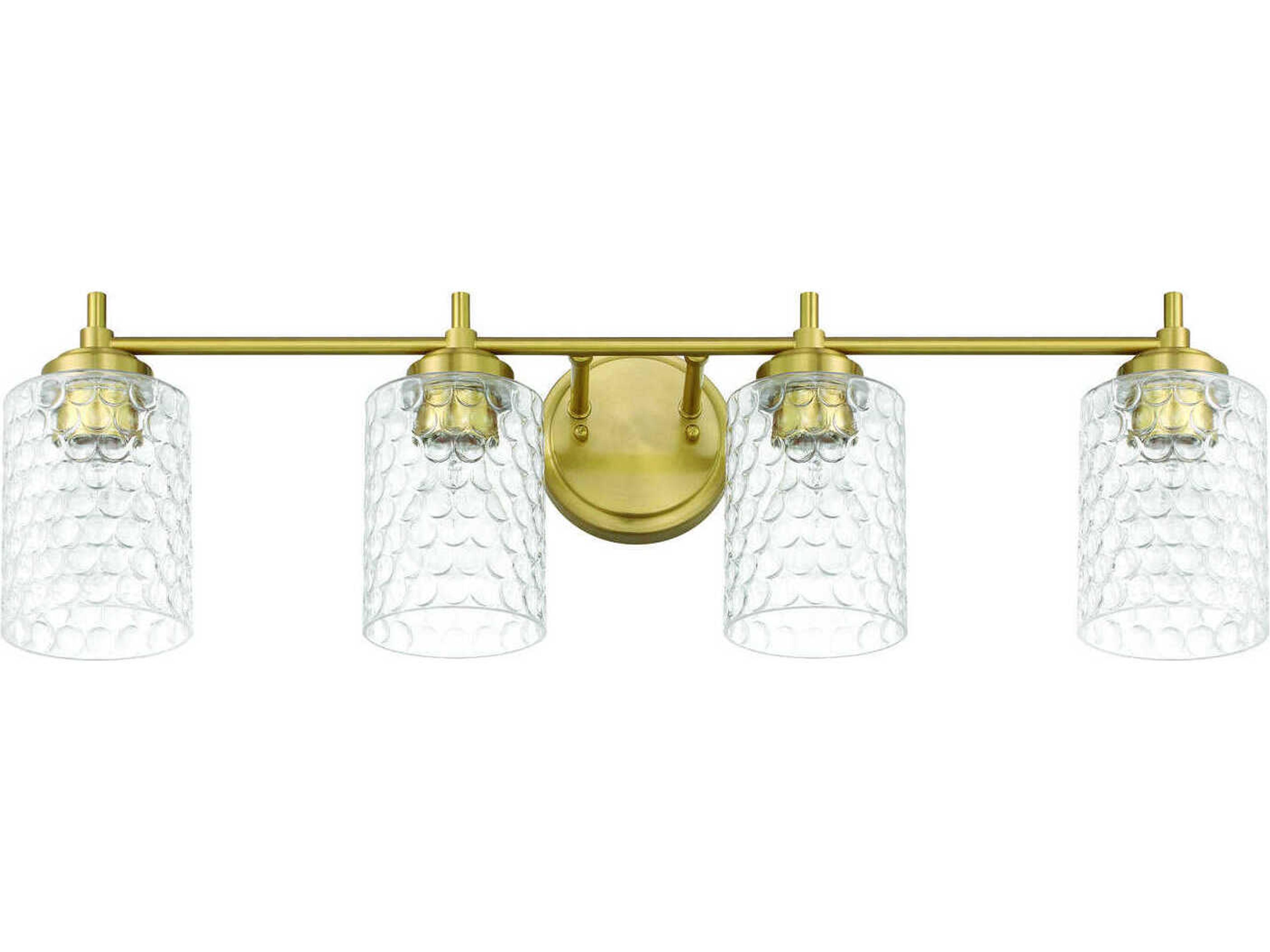 Craftmade Claire 4-Light Satin Brass Vanity Light
