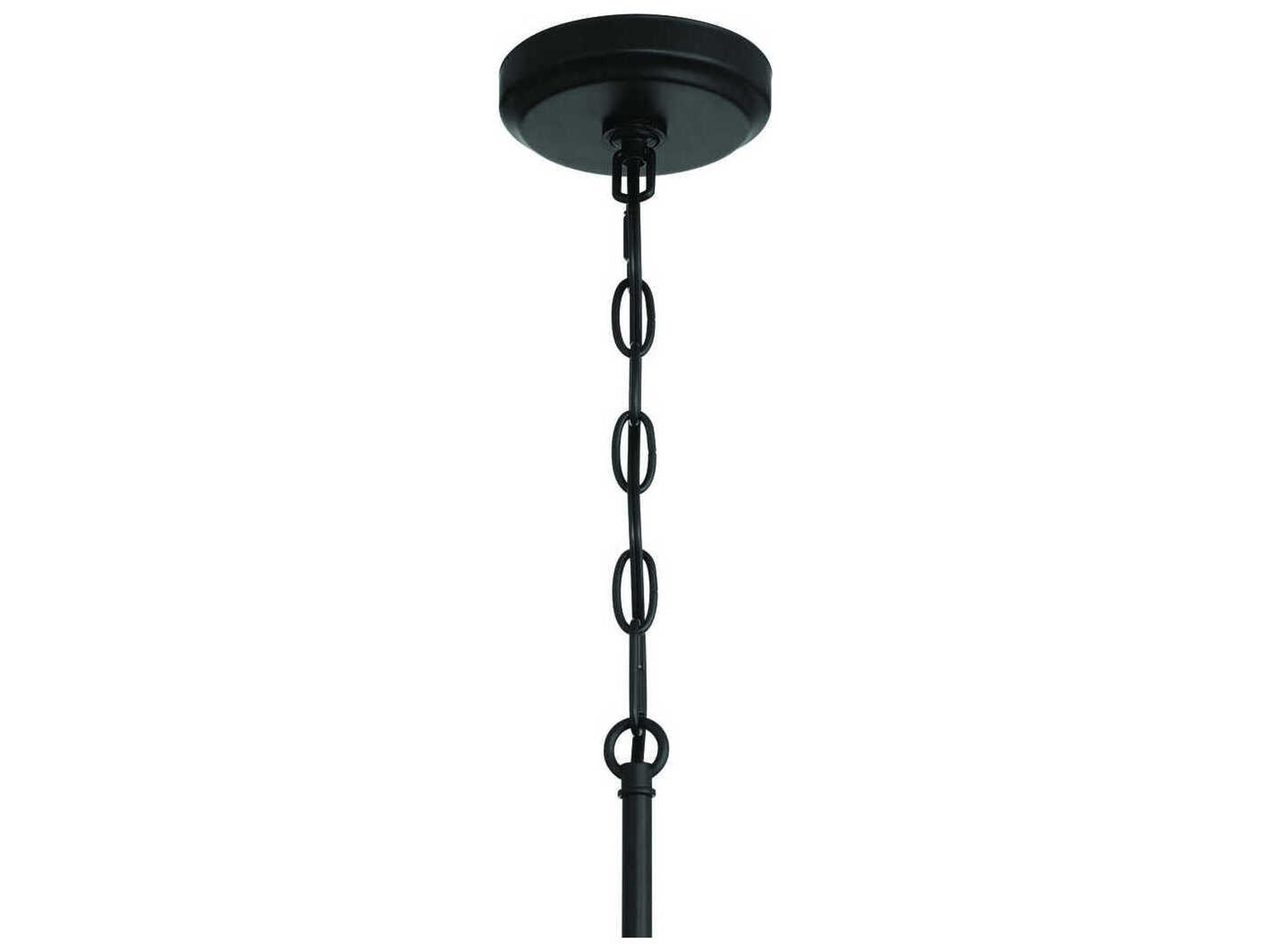 Craftmade Claire 5-Light Flat Black Cylinder Chandelier