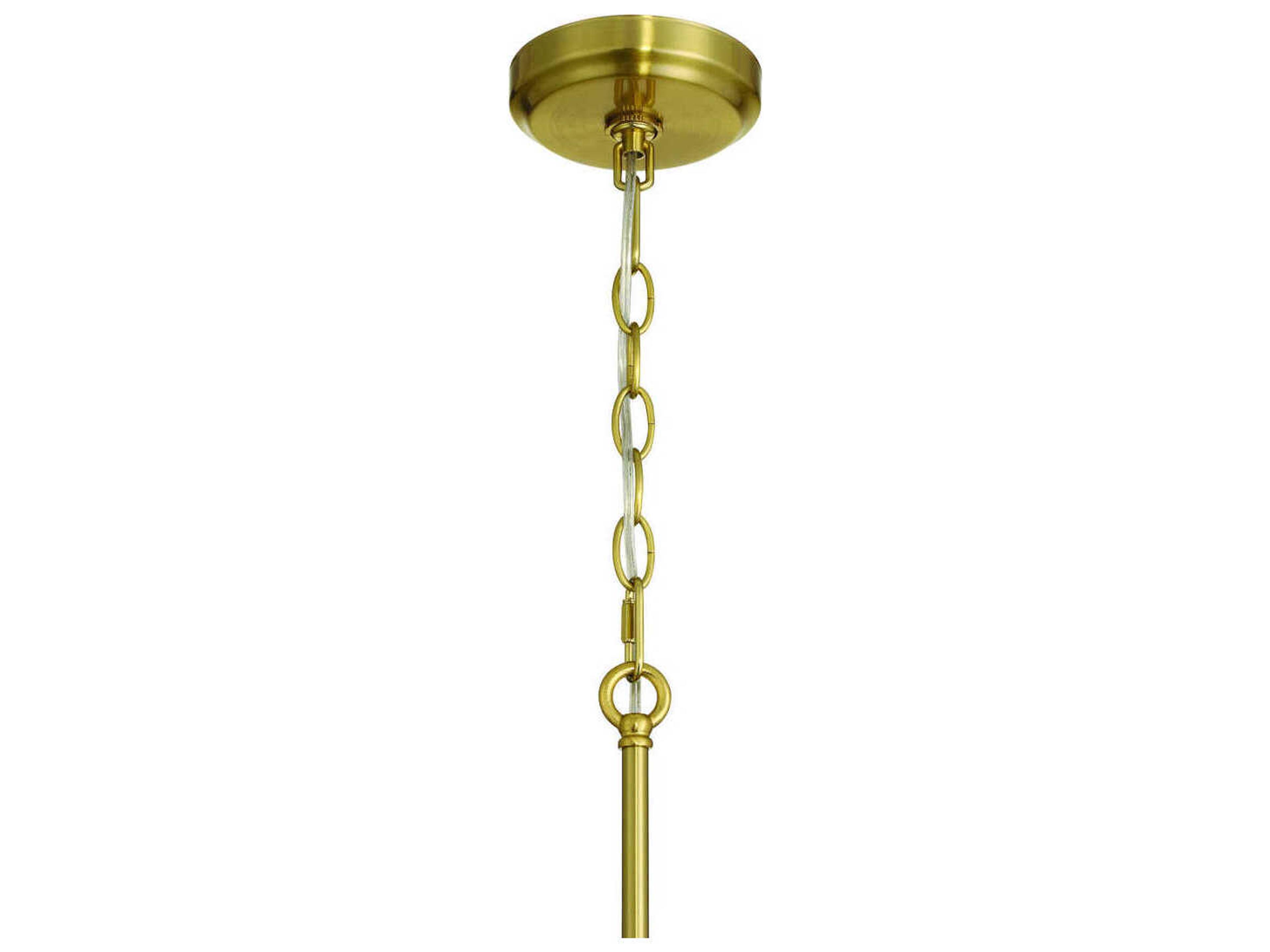 Craftmade Claire 5-Light Satin Brass Cylinder Chandelier